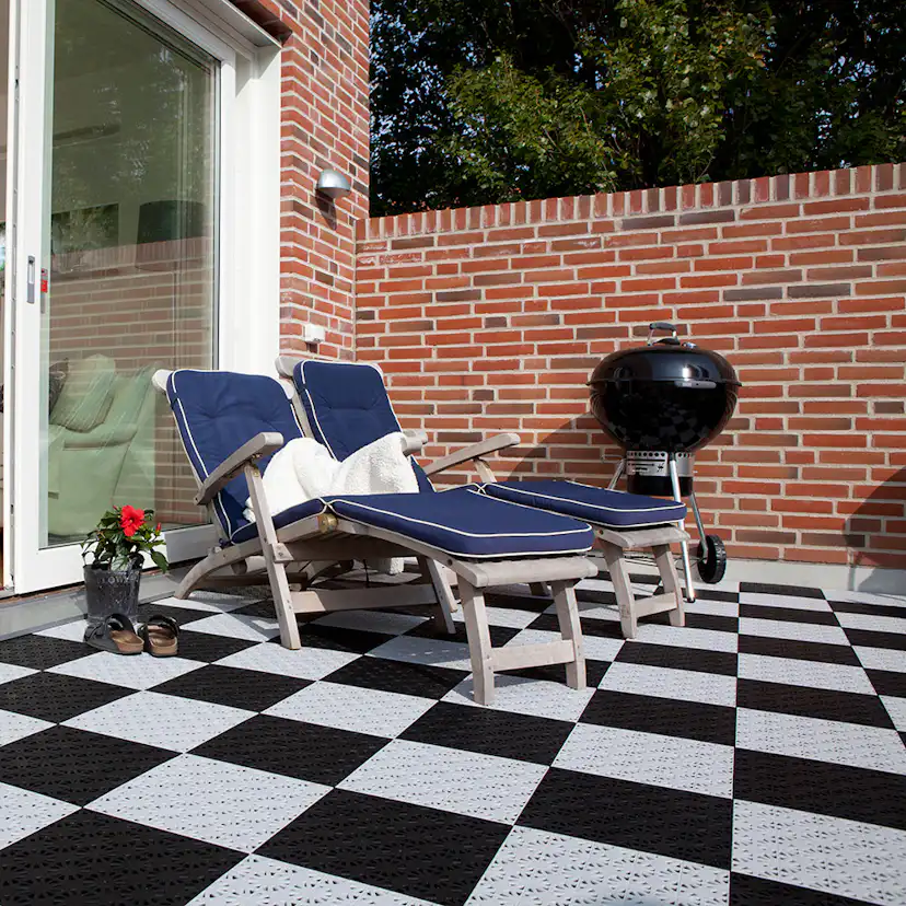 Golvplatta Hestraplattan Hestra Snow White Golvtrall i Plast