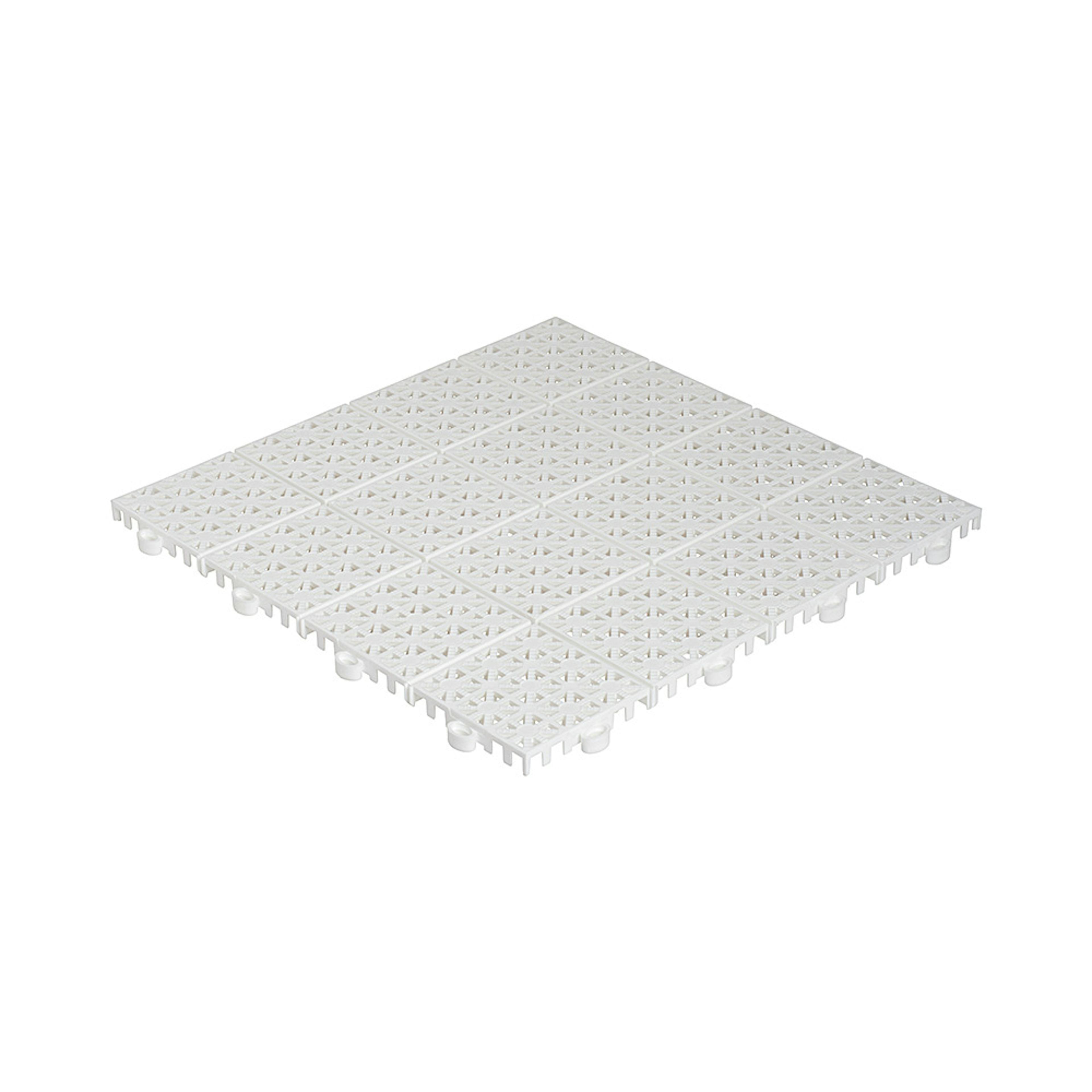 Golvplatta Hestraplattan Universa Snow White Golvtrall i Plast