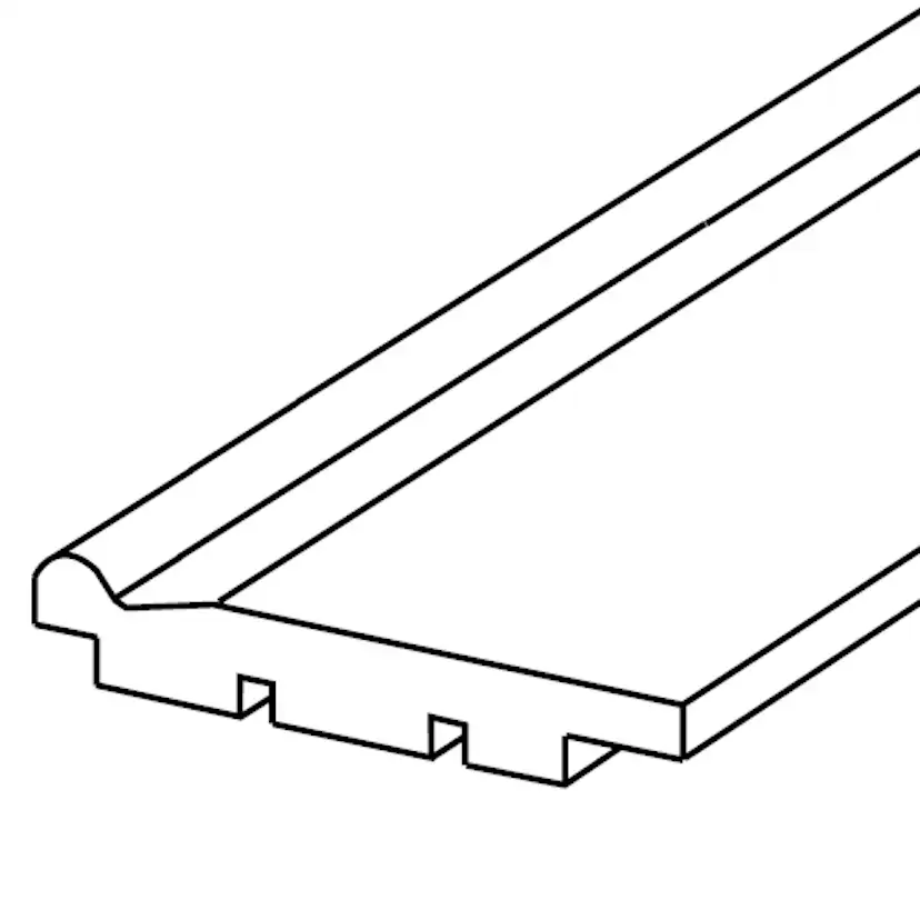Golvsockel Lundbergs Alva Vit