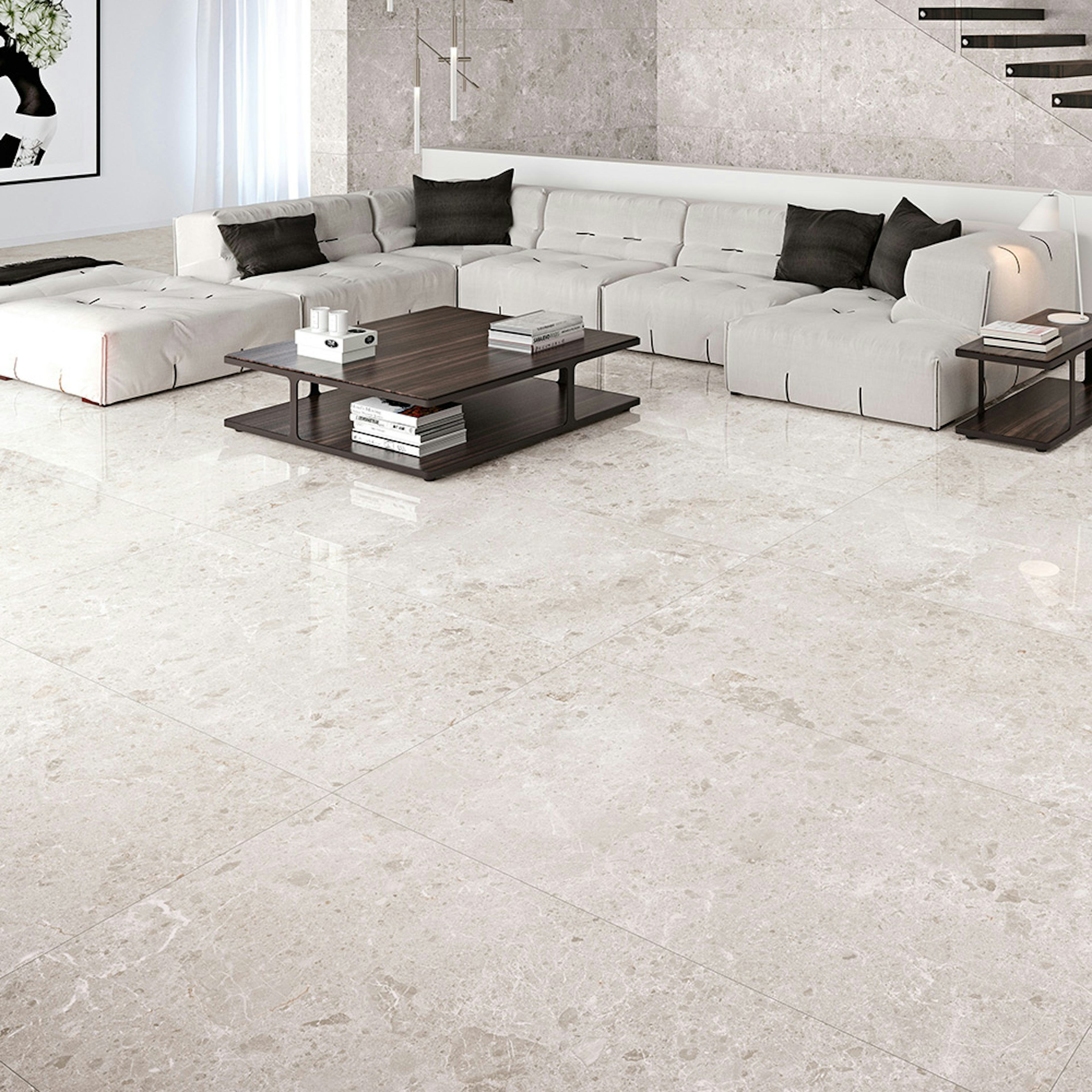 Klinker Tenfors Artic Blanco Marmor Blank 78x158 cm