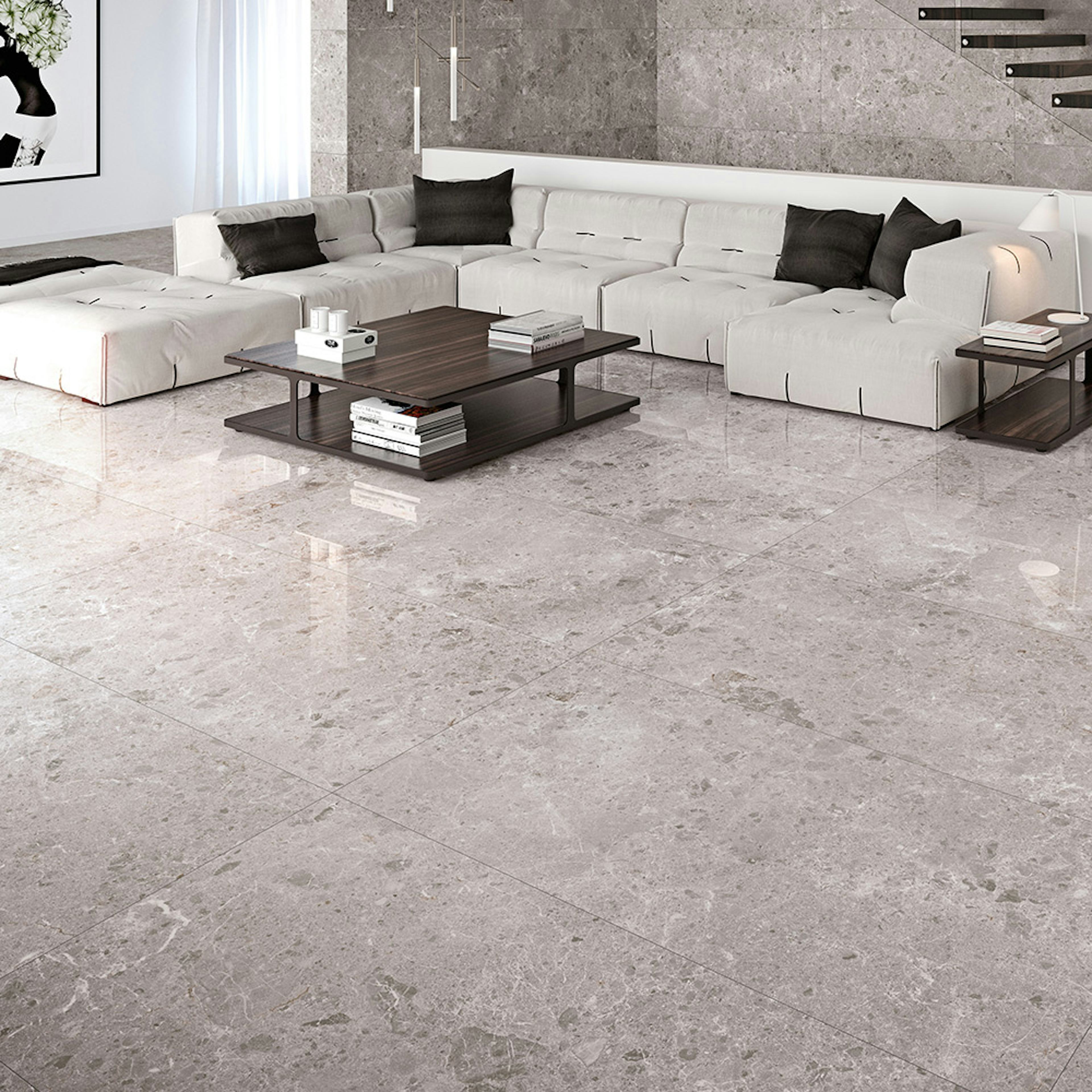 Klinker Tenfors Artic Gris Marmor Blank 59x119 cm