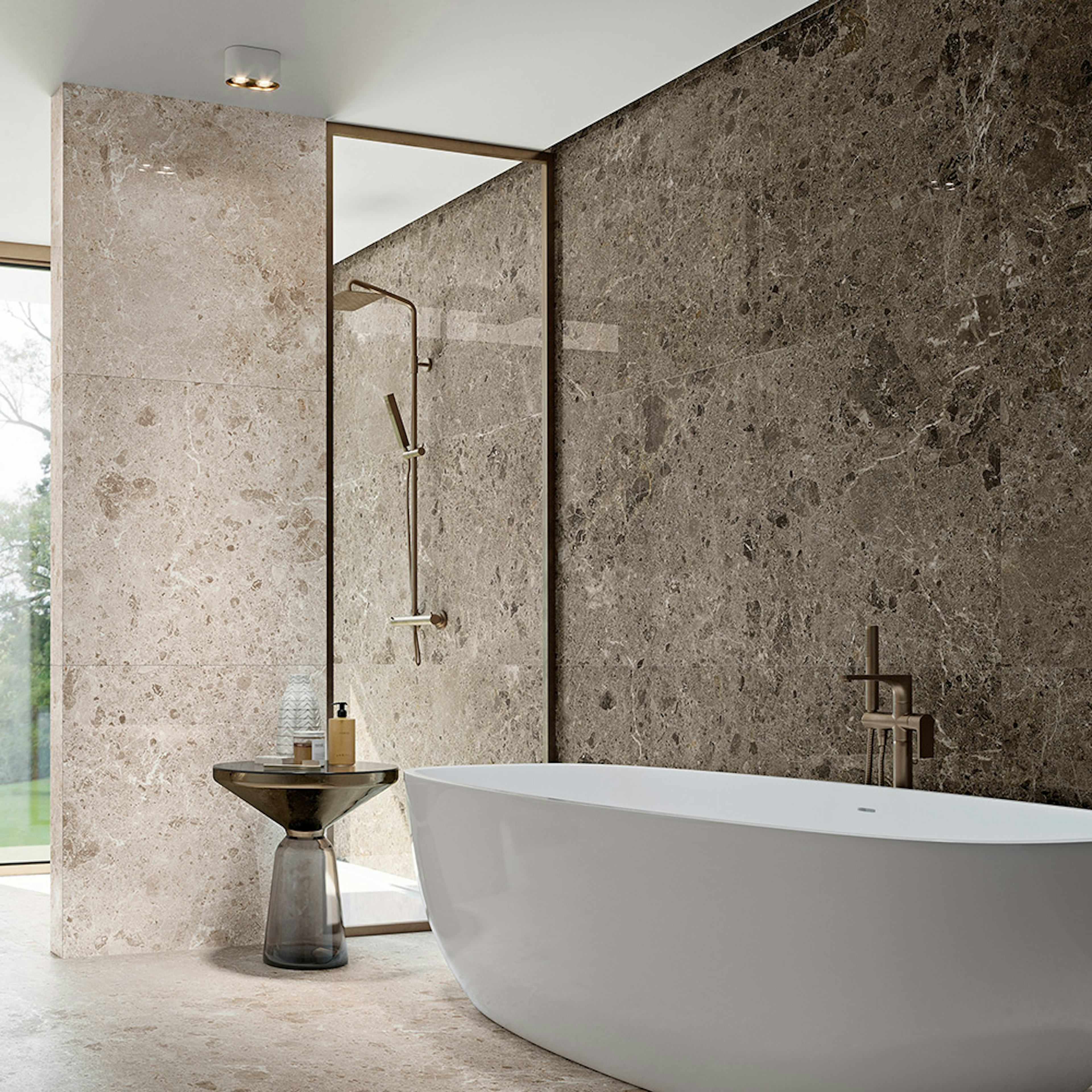 Klinker Tenfors Artic Moka Marmor Blank 59x59 cm