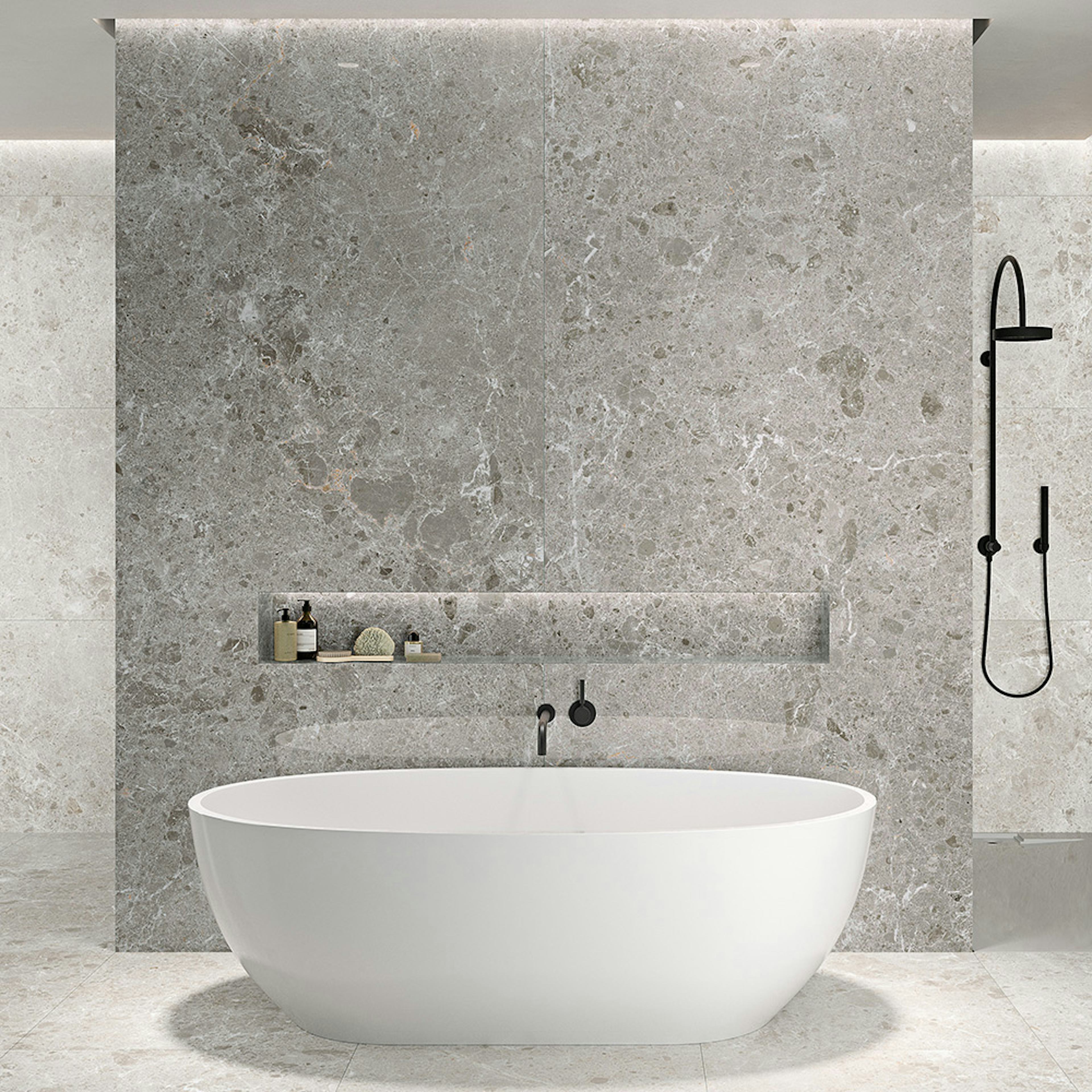 Klinker Tenfors Artic Gris Marmor Blank 59x59 cm