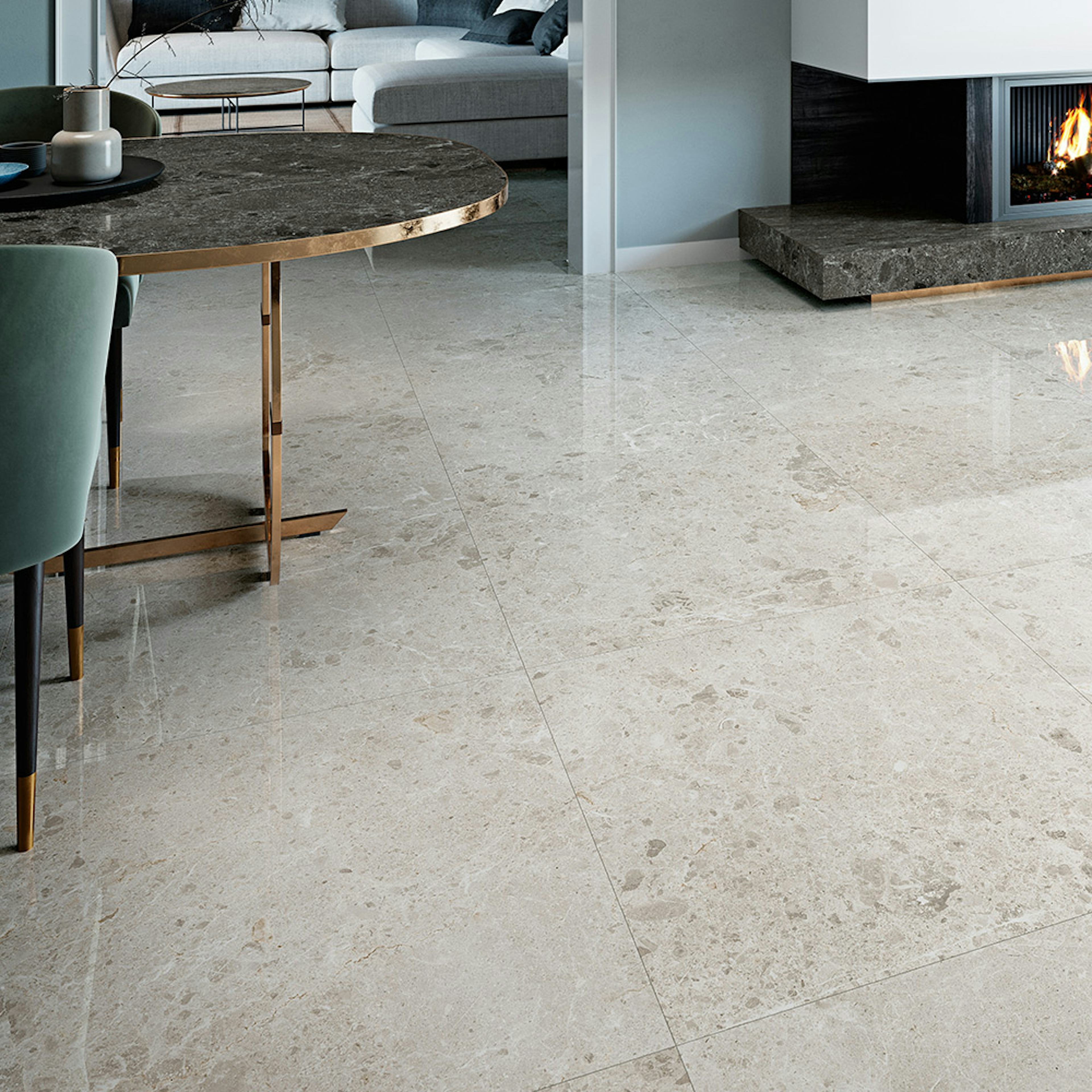 Klinker Tenfors Artic Blanco Marmor Blank 59x59 cm