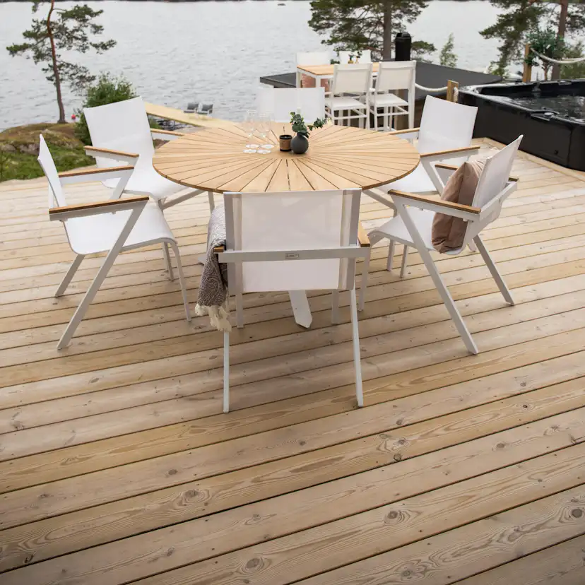 Matgrupp Venture Home Meya Ø 140 med 6 Stolar