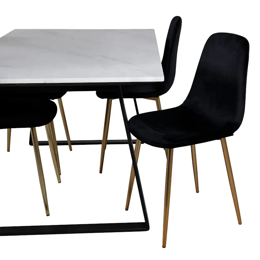 Matgrupp Venture Home Estelle med 4 Polar stolar