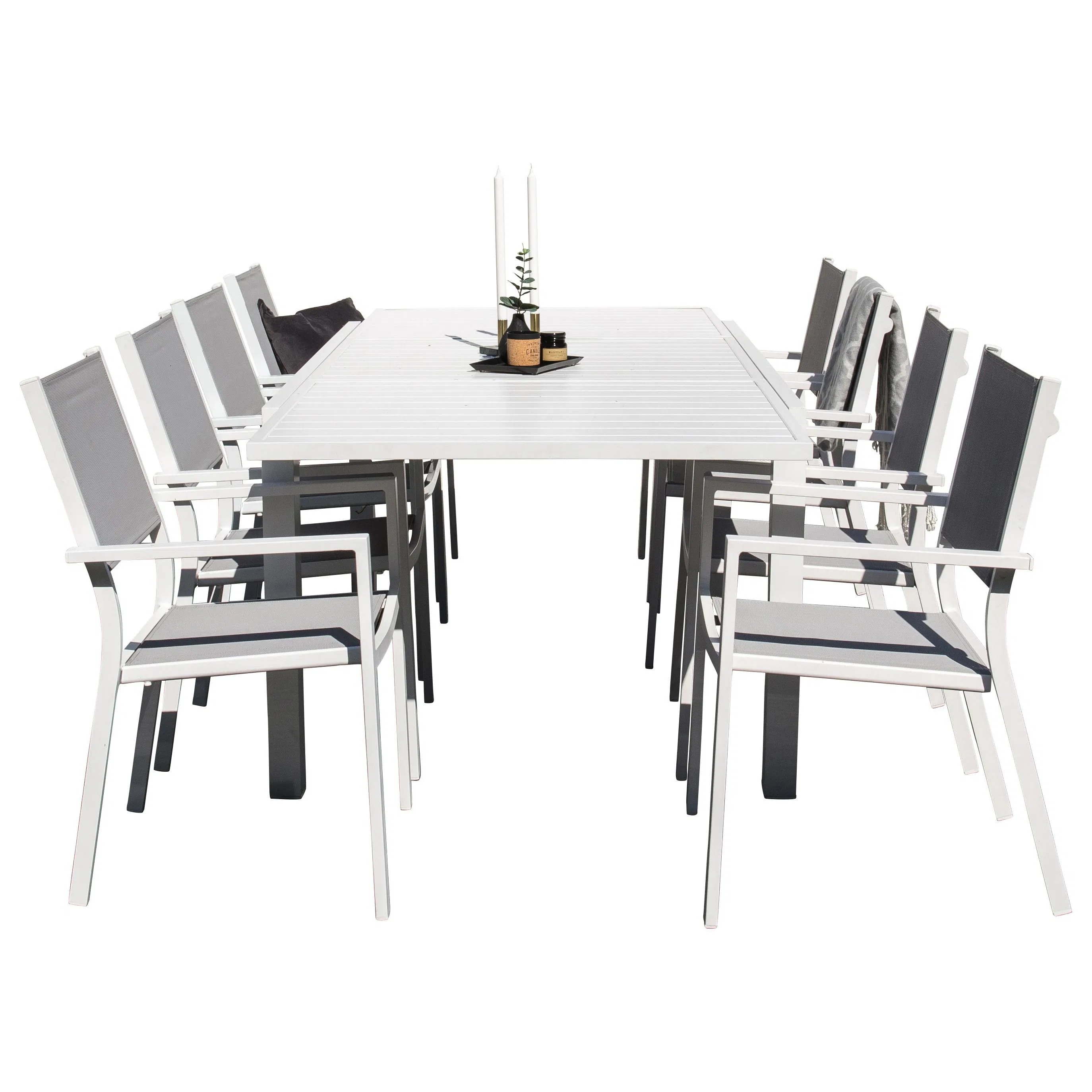 Matgrupp Venture Home Madrid 160/240 med 8 Copacabana Matstolar