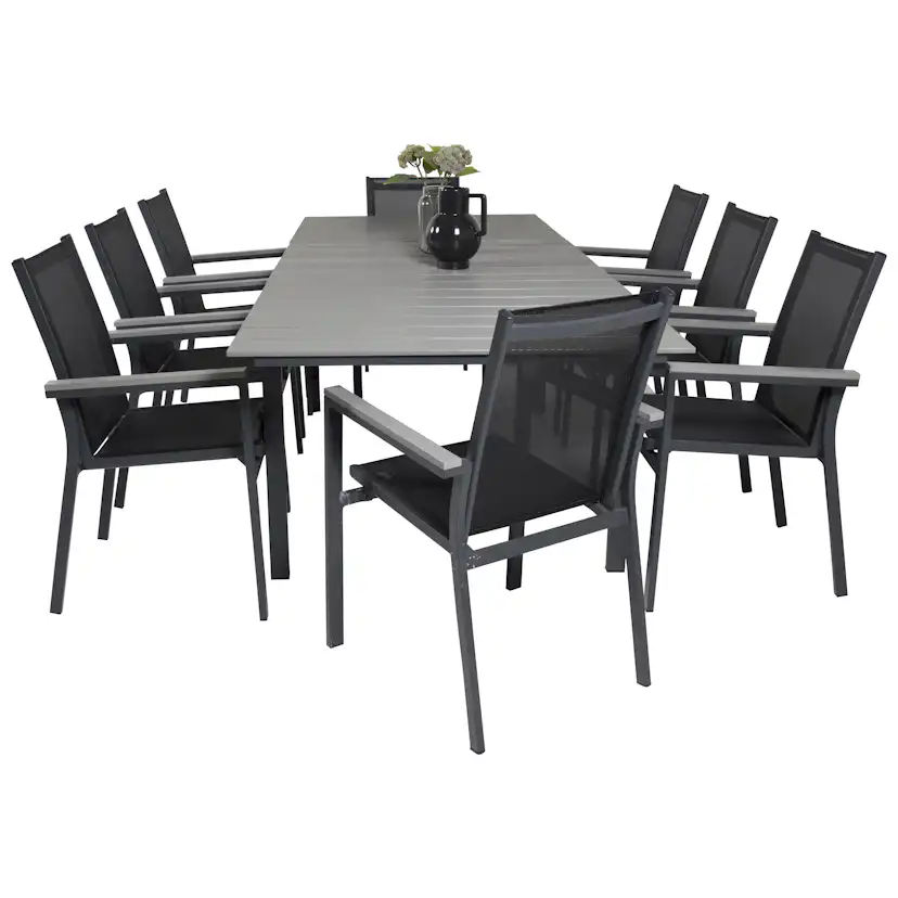 Matgrupp Venture Home Lova 160/240 med 8 Pincy Stolar