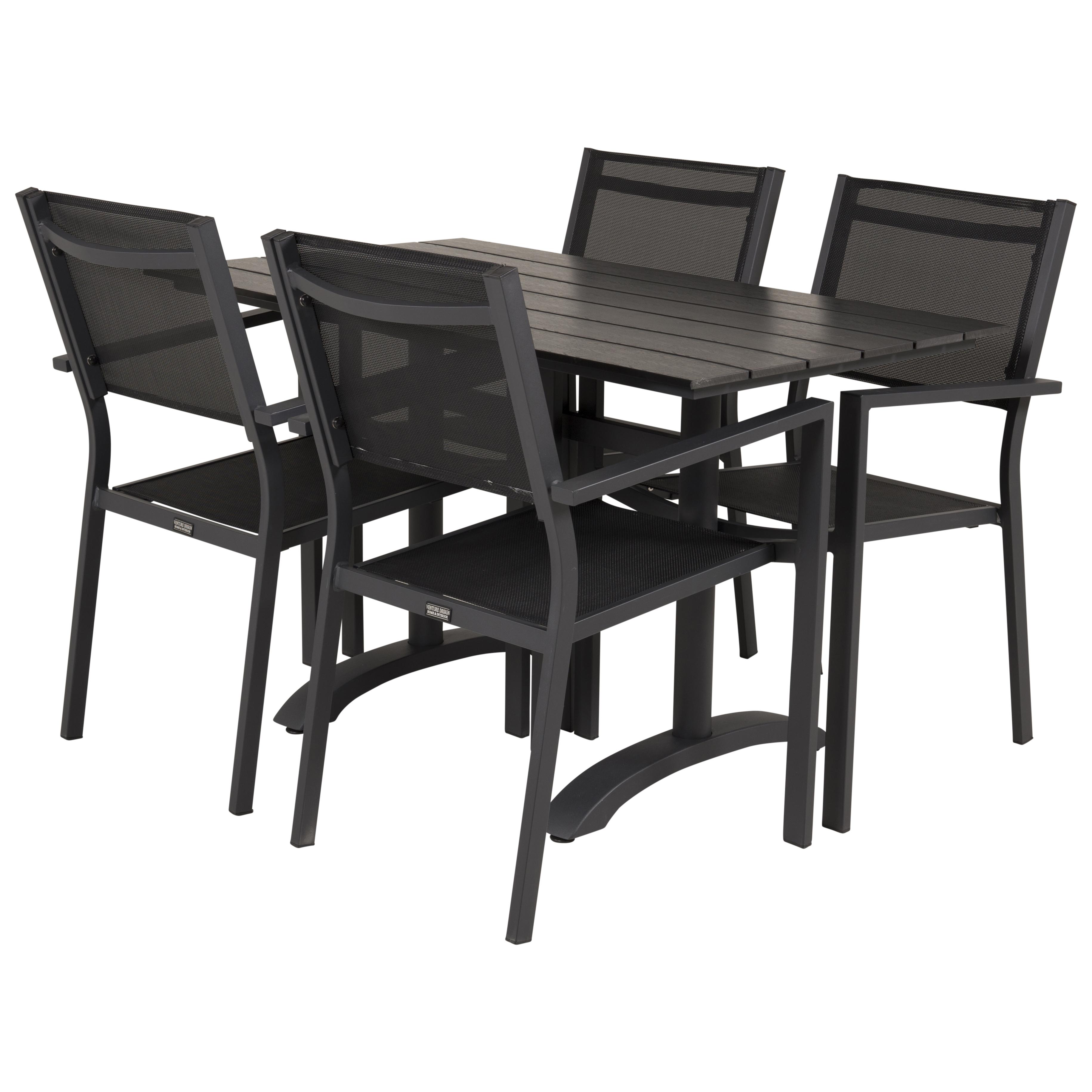 Cafégrupp Venture Home Dolly med 4 Copacabana Matstolar