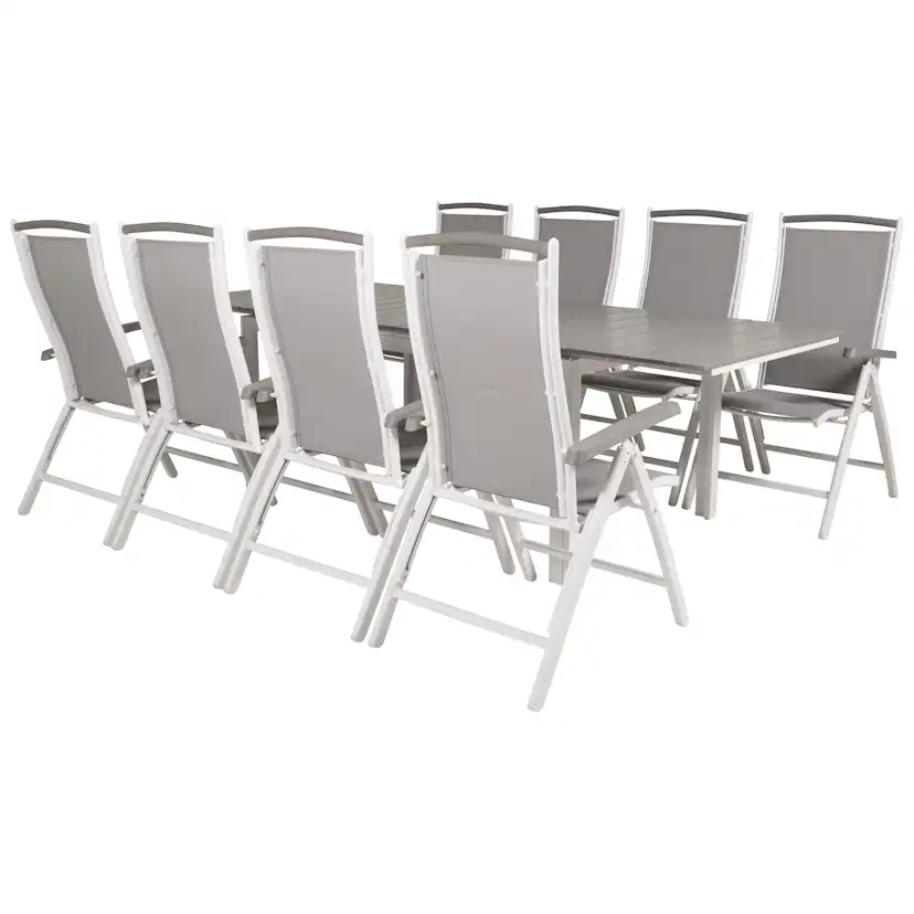 Matgrupp Venture Home Lova 160/240 med 8 Aleyna Stolar