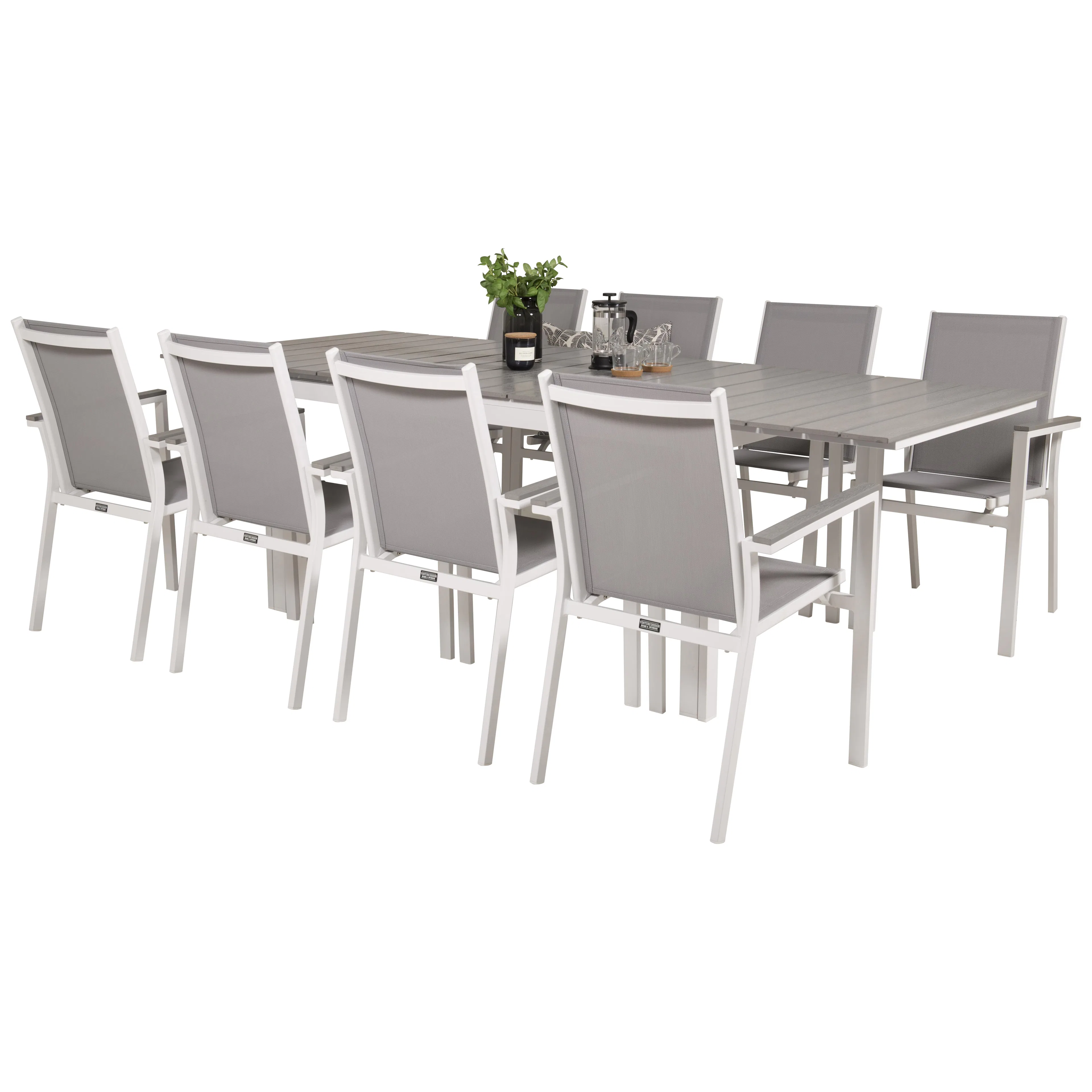 Matgrupp Venture Home Lova 160/240 med 8 Pincy Stolar