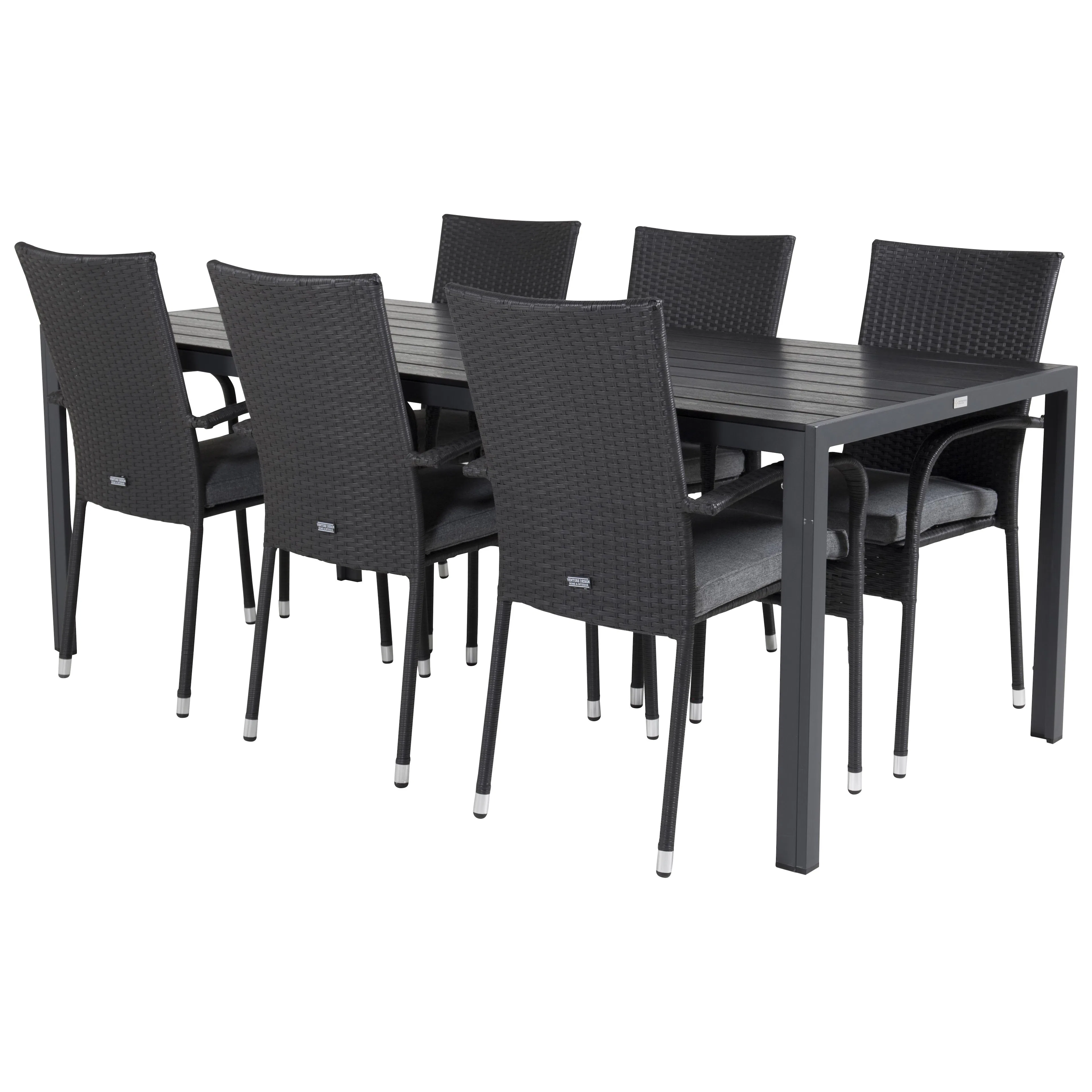 Matgrupp Utomhus Venture Home Break med 6 Anna Trädgårdsstolar