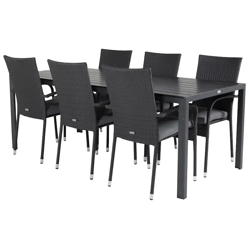 Matgrupp Utomhus Venture Home Break med 6 Anna Trädgårdsstolar