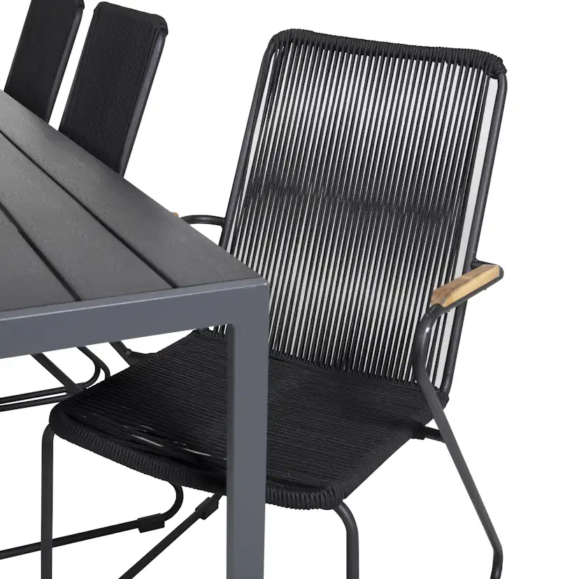 Matgrupp Utomhus Venture Home Bront 205 med 6 Berfin KarmTrädgårdsstolar