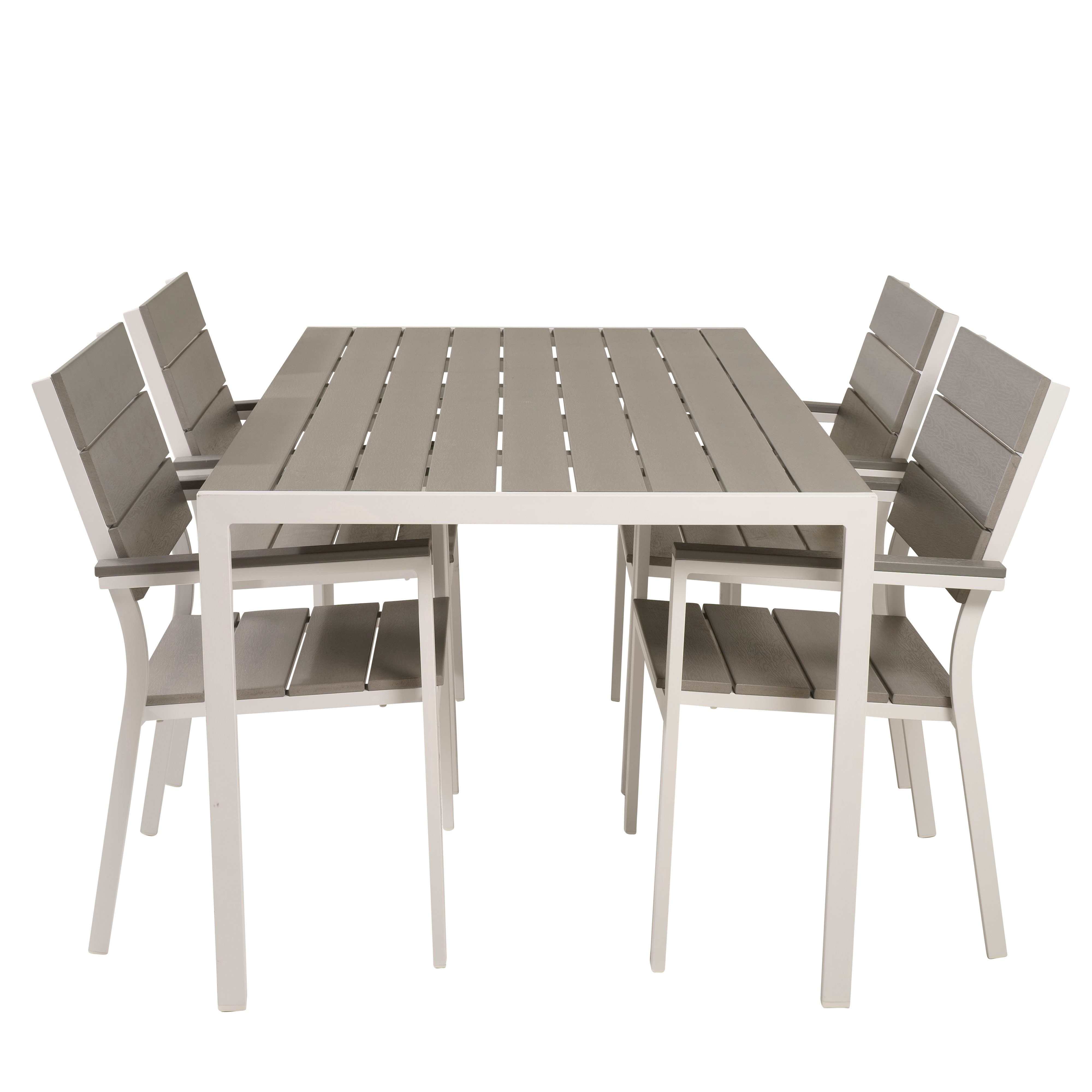 Matgrupp Utomhus Venture Home Bront 150 med 4 Lova Trädgårdsstolar