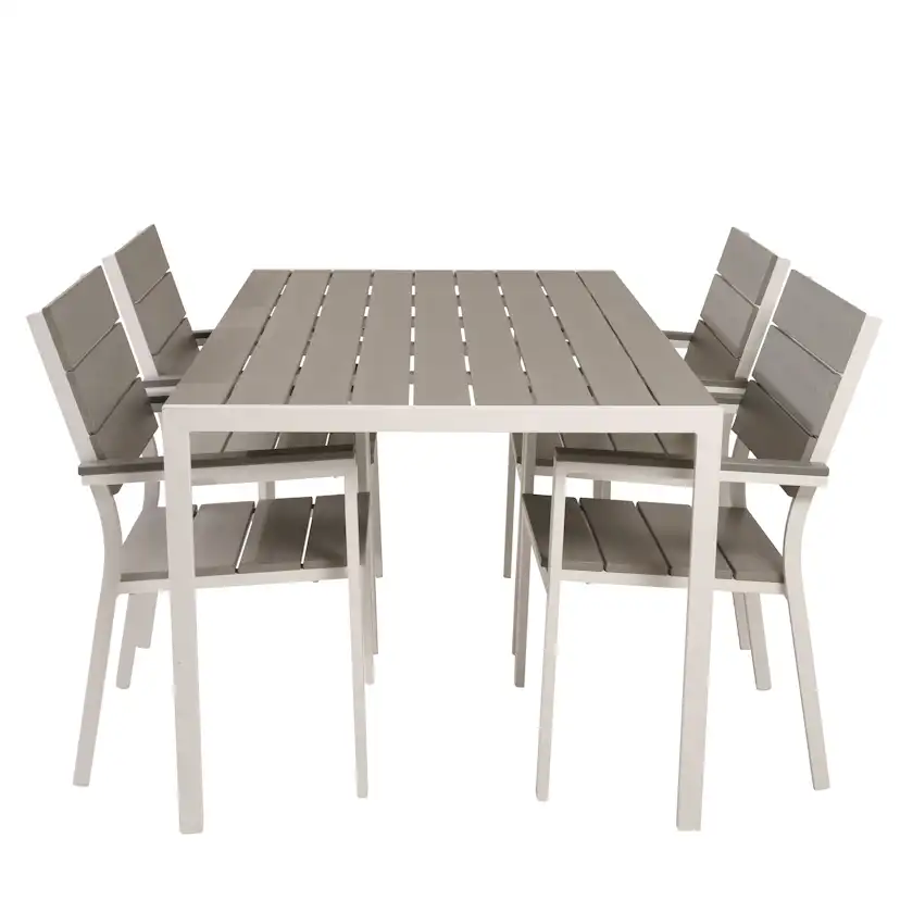 Matgrupp Utomhus Venture Home Bront 150 med 4 Lova Trädgårdsstolar