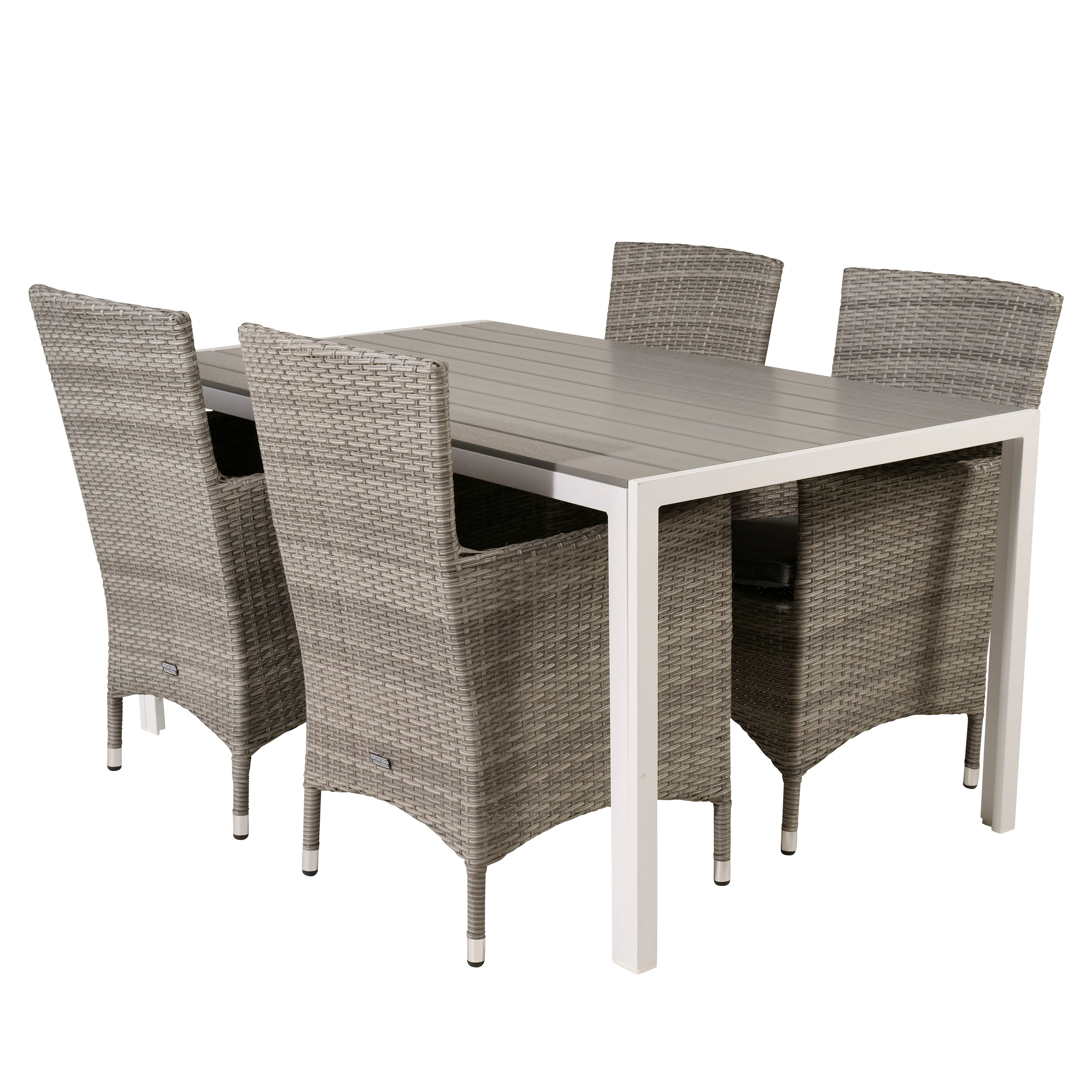 Matgrupp Utomhus Venture Home Bront 150 med 4 Milwa Trädgårdsstolar