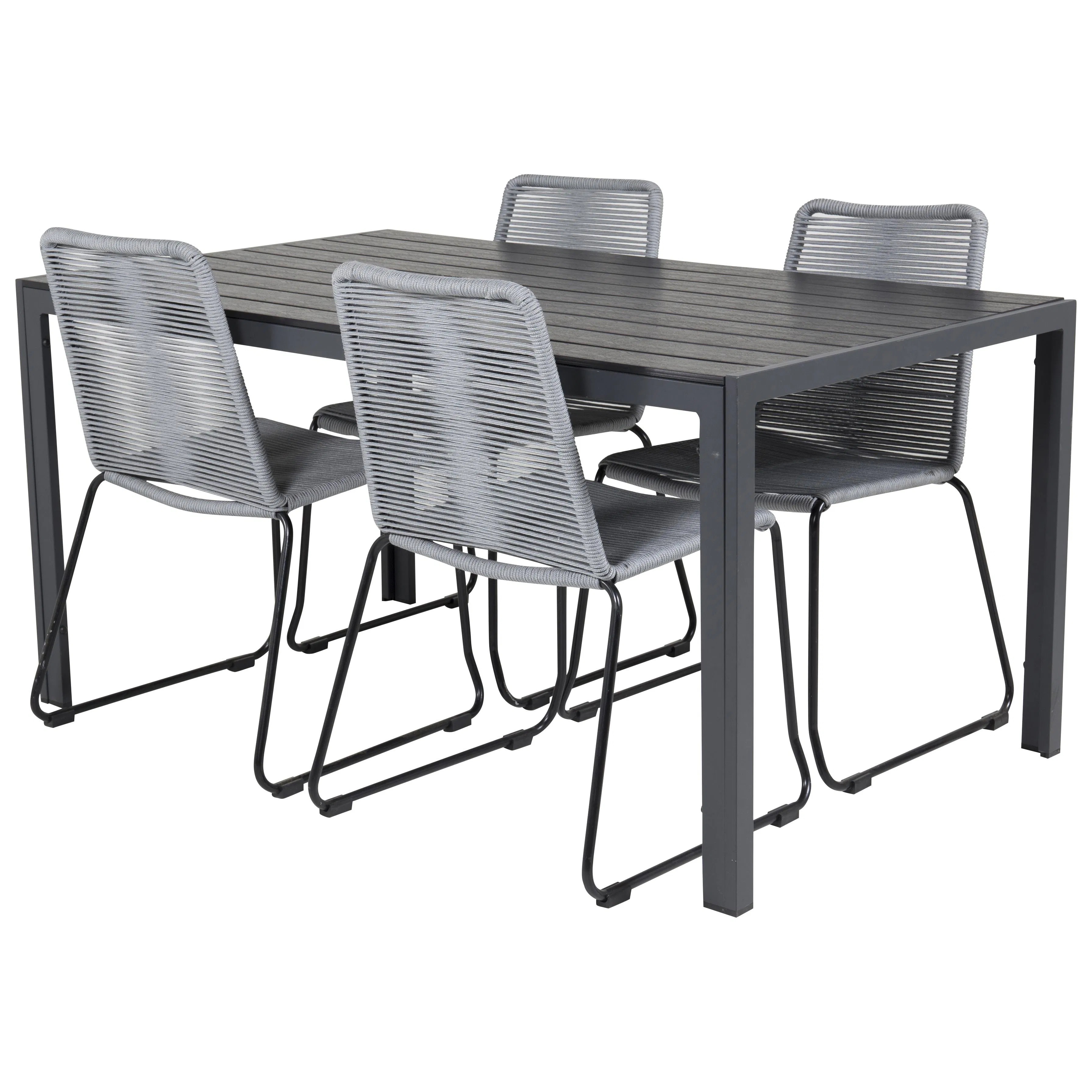 Matgrupp Utomhus Venture Home Bront 150 med 4 Leon Trädgårdsstolar