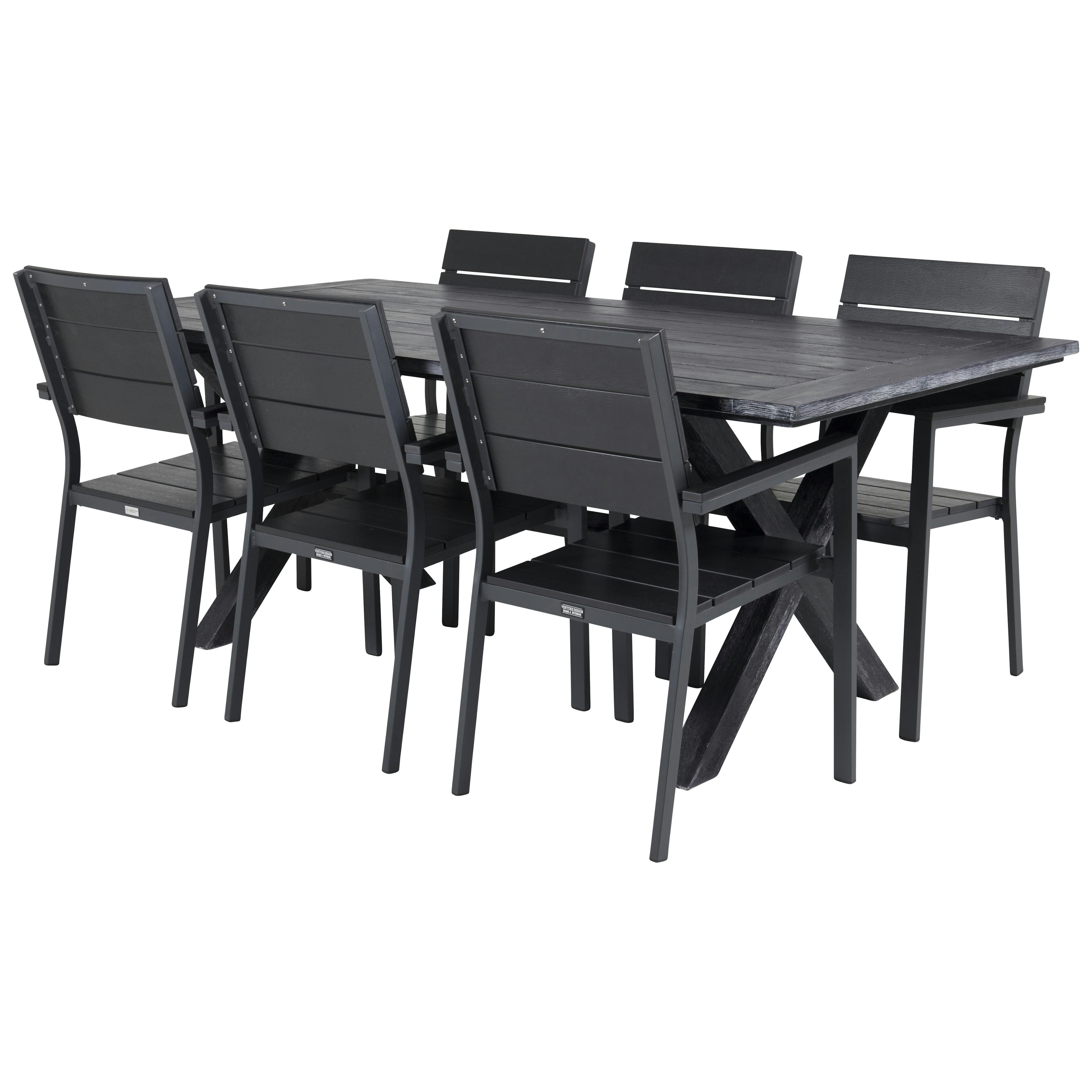 Matgrupp Venture Home Rossi 200 med 6 Lova Stolar