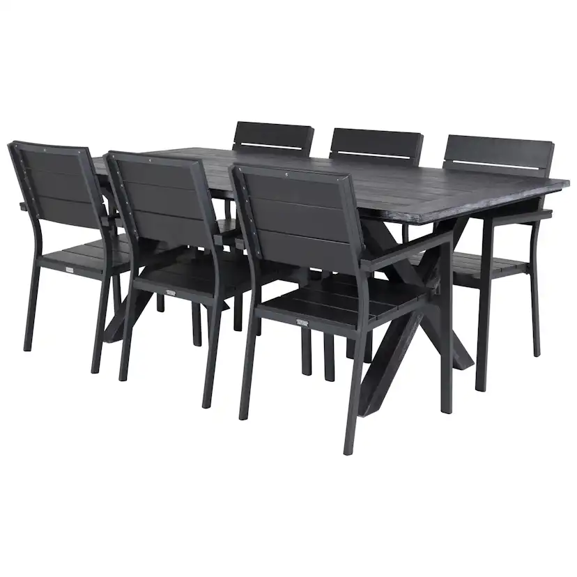 Matgrupp Venture Home Rossi 200 med 6 Lova Stolar