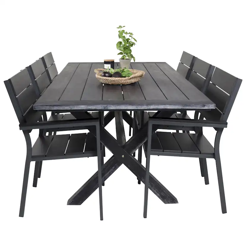 Matgrupp Venture Home Rossi 200 med 6 Lova Stolar