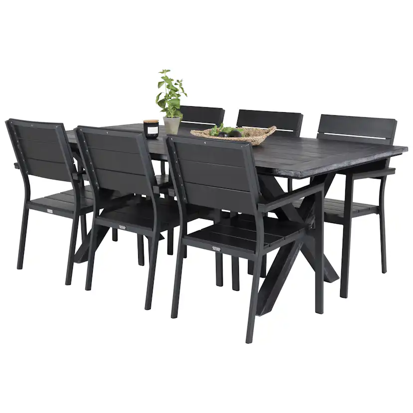 Matgrupp Venture Home Rossi 200 med 6 Lova Stolar