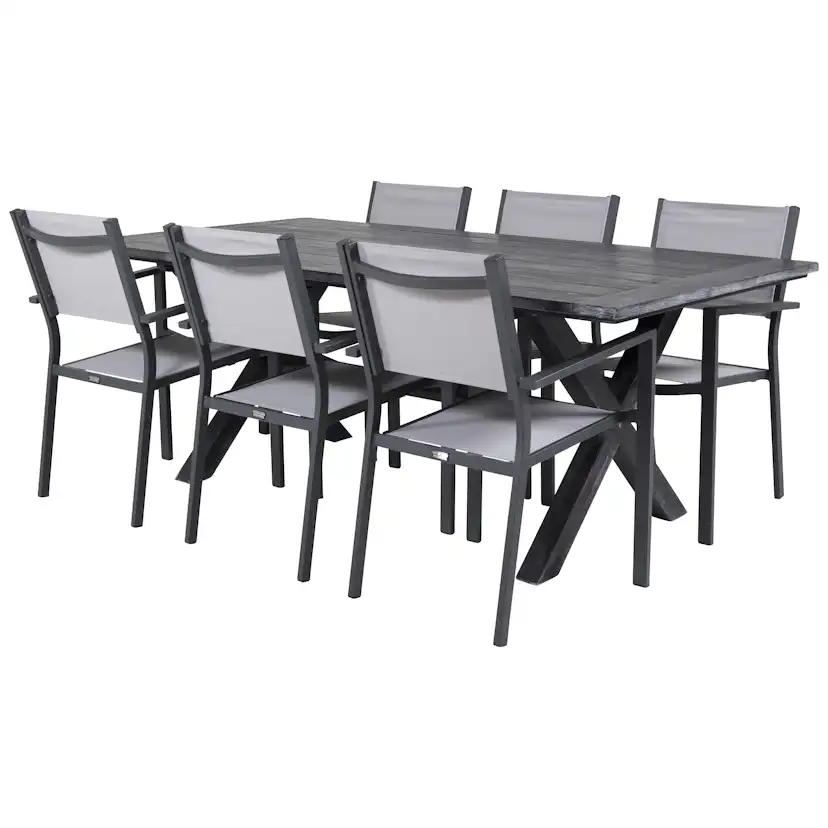 Matgrupp Venture Home Rossi 200 med 6 Copacabana Matstolar