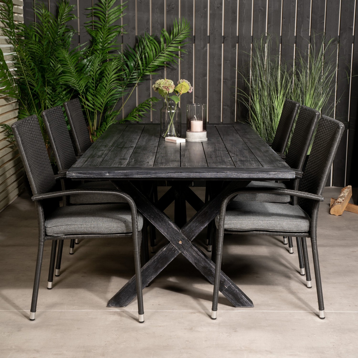 Matgrupp Venture Home Rossi 200 med 6 Asta Stolar