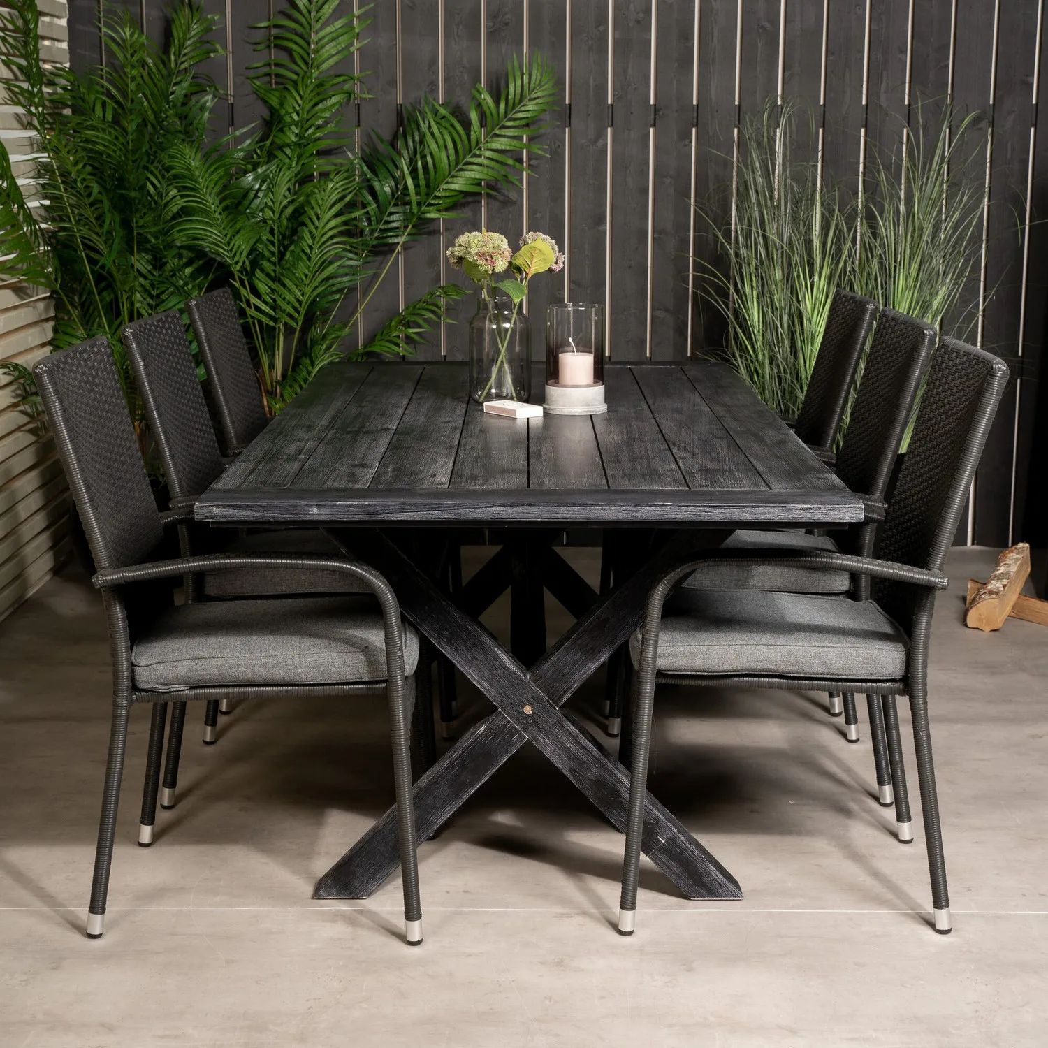 Matgrupp Venture Home Rossi 200 med 6 Asta Stolar