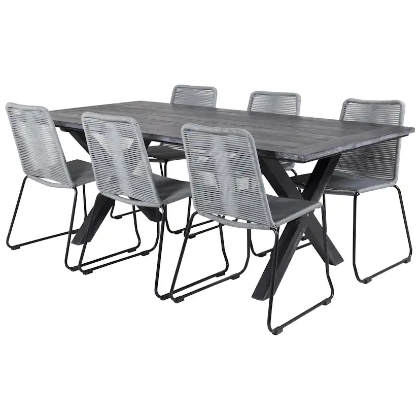 Matgrupp Venture Home Rossi 200 med 6 Leon Matstolar