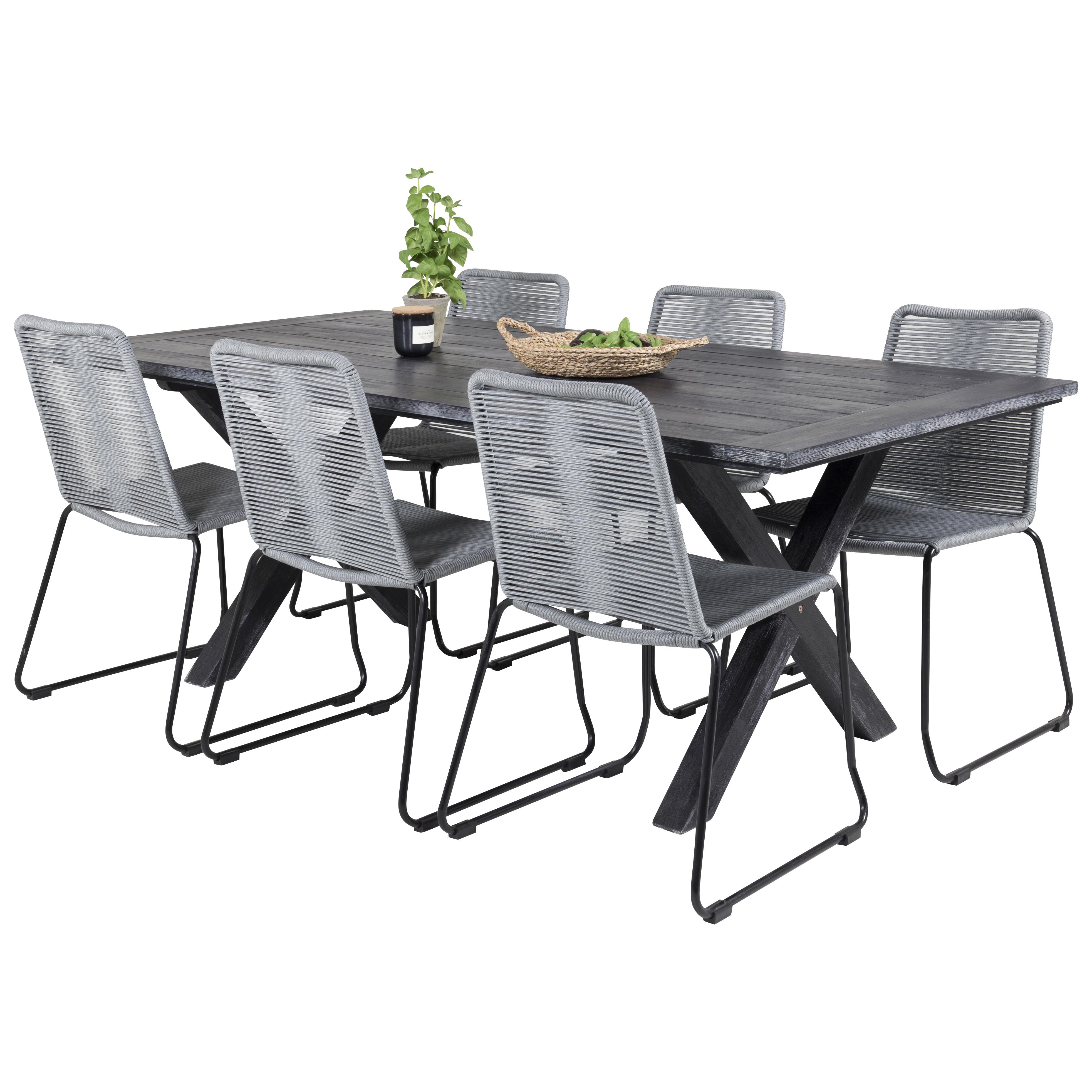 Matgrupp Venture Home Rossi 200 med 6 Leon Matstolar