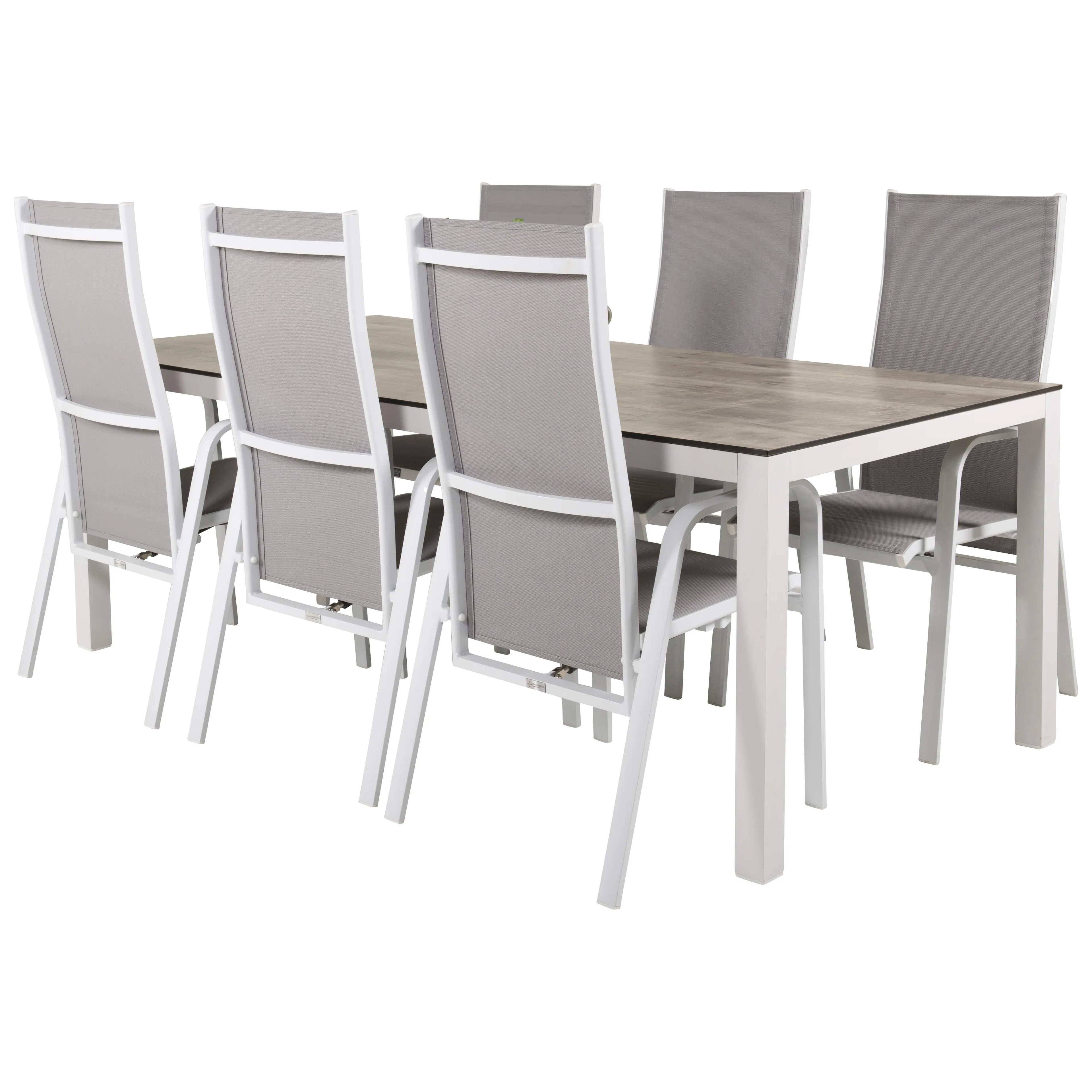 Matgrupp Utomhus Venture Home Lea 205 med 6 Copacabana Trädgårdsstolar