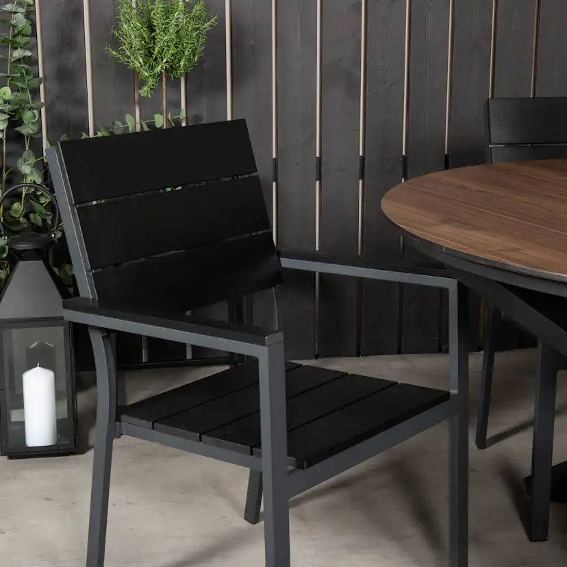 Matgrupp Venture Home Lea Ø 120 med 4 Lova Stolar