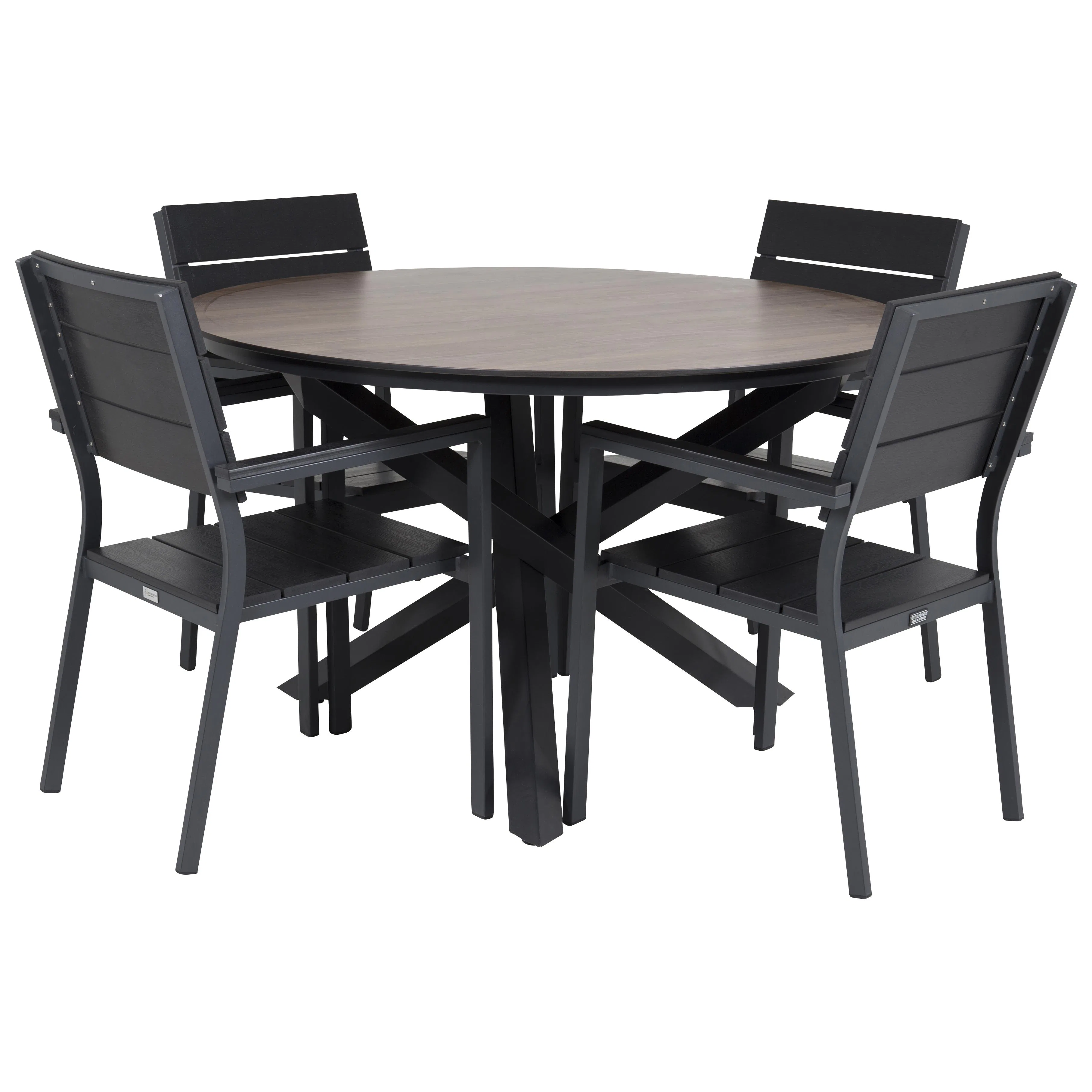 Matgrupp Venture Home Lea Ø 120 med 4 Lova Stolar