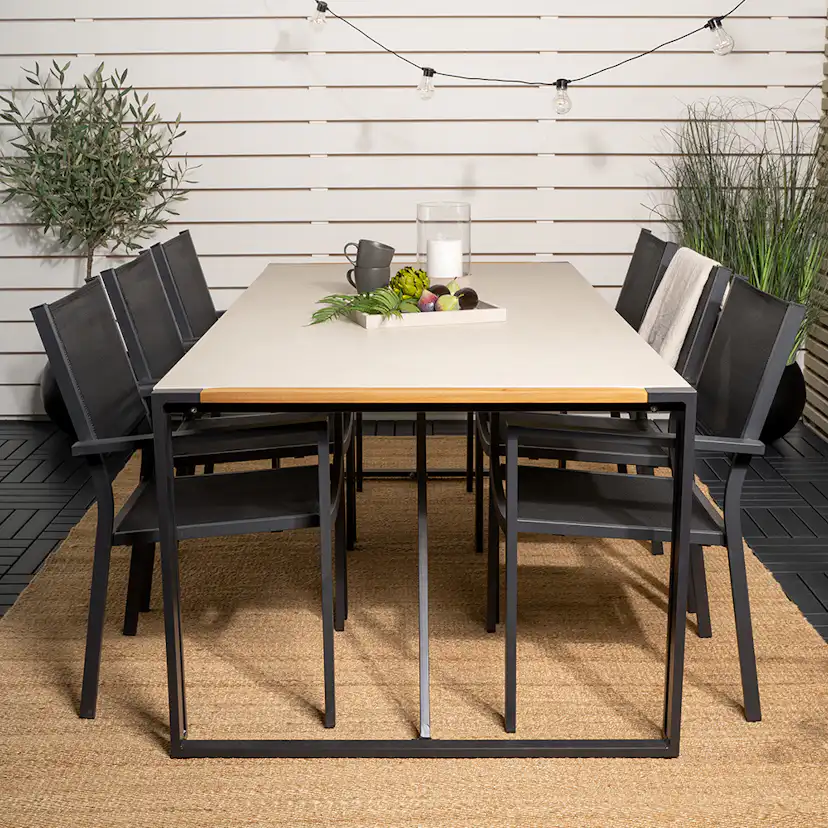 Matgrupp Venture Home Tilly 200 med 6 Copacabana Matstolar