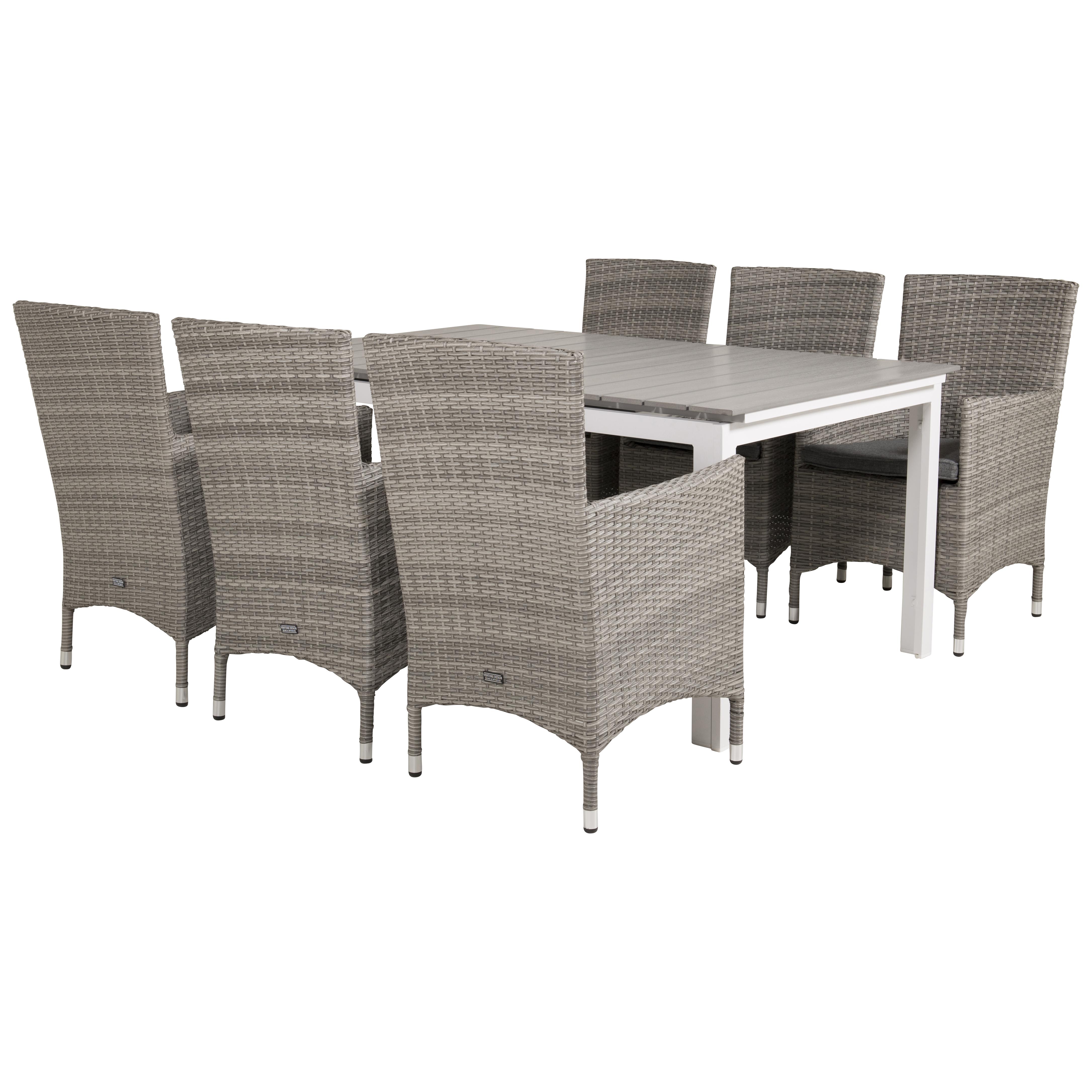 Matgrupp Venture Home Lova 160/240 med 6 Milwa Stolar