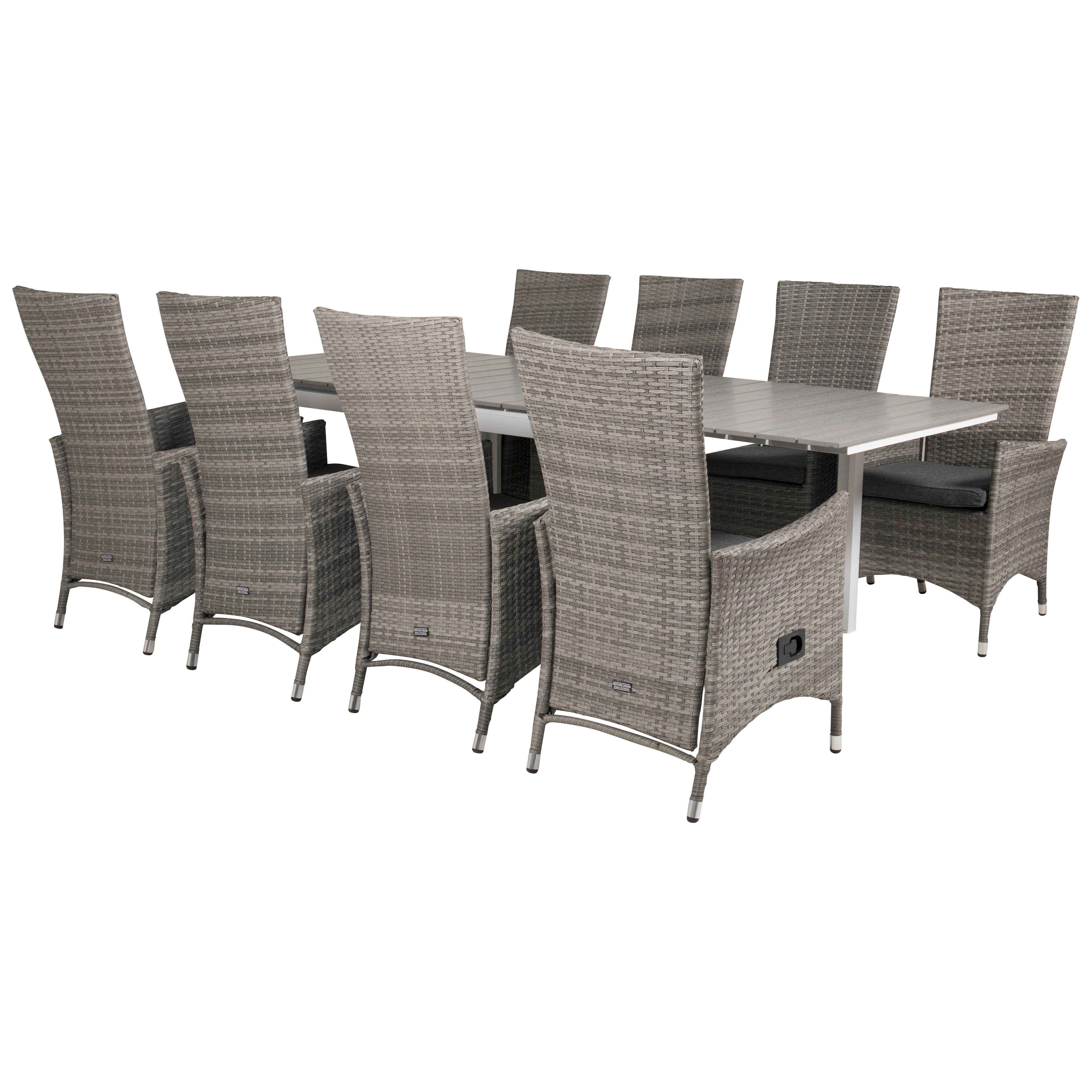 Matgrupp Venture Home Lova 160/240 med 8 Pishi Stolar