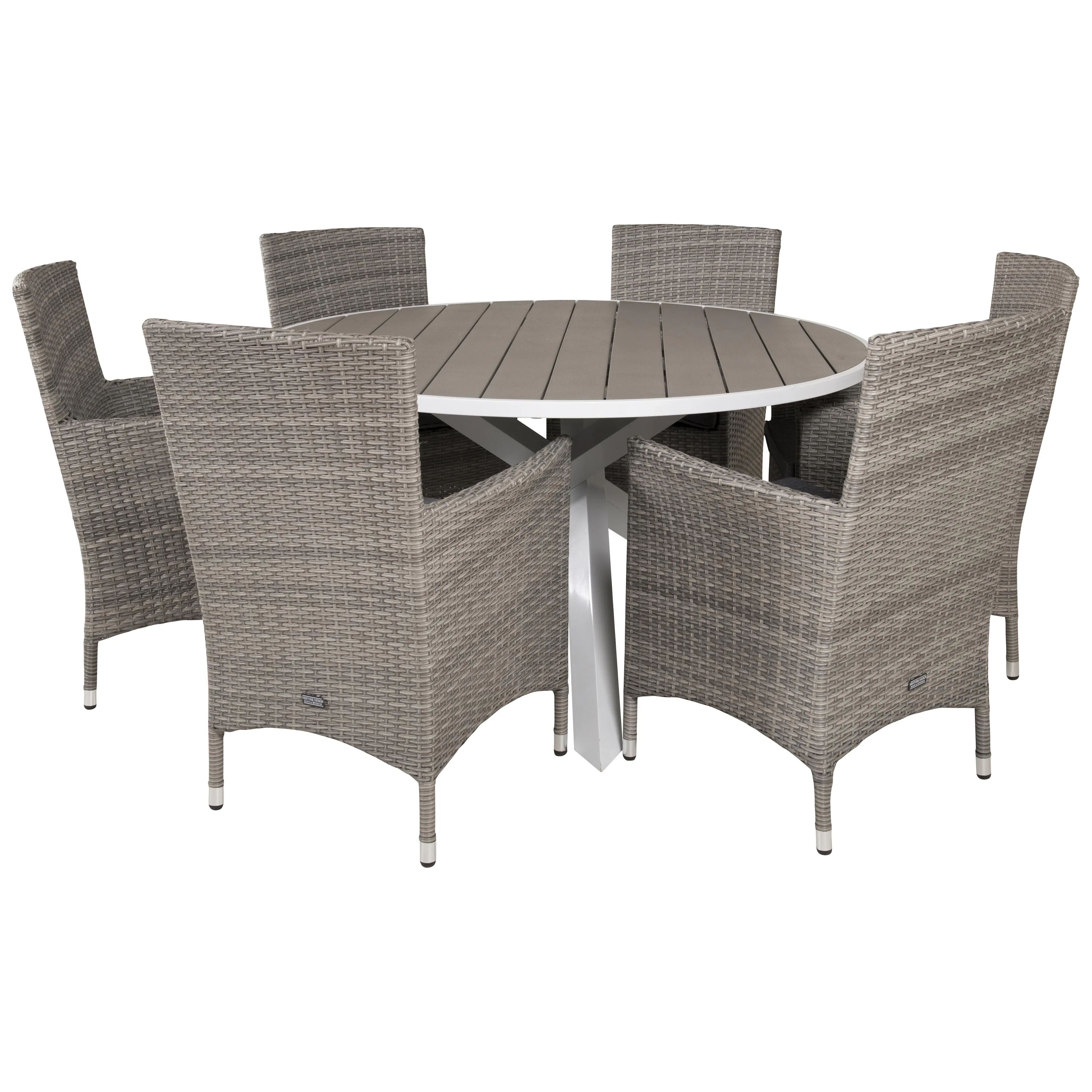 Matgrupp Venture Home Pincy Ø 140 med 6 Milwa Stolar