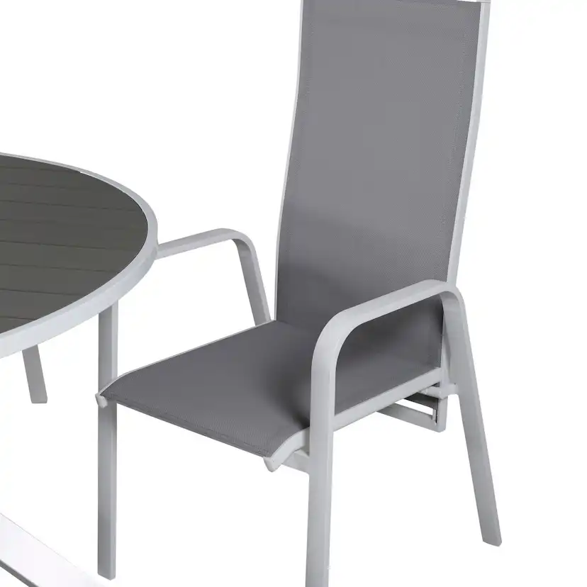 Matgrupp Utomhus Venture Home Pincy Ø140 med 4 Copacabana Trädgårdsstolar