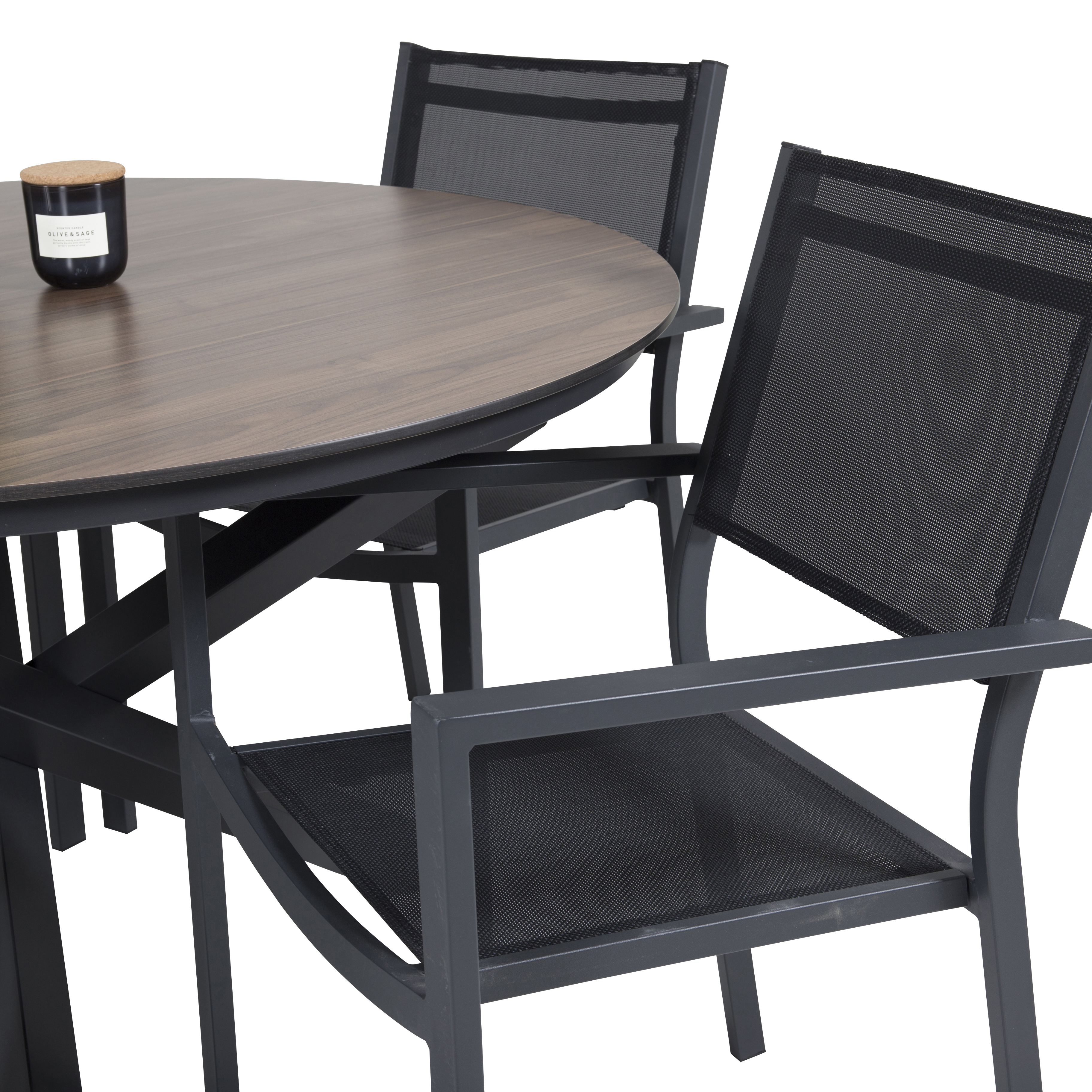 Matgrupp Venture Home Lea Ø 120 med 6 Copacabana Matstolar