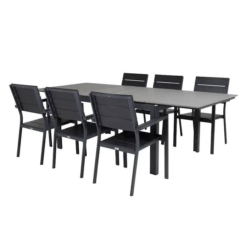 Matgrupp Venture Home Lova 160/240 med 6 Lova Stolar