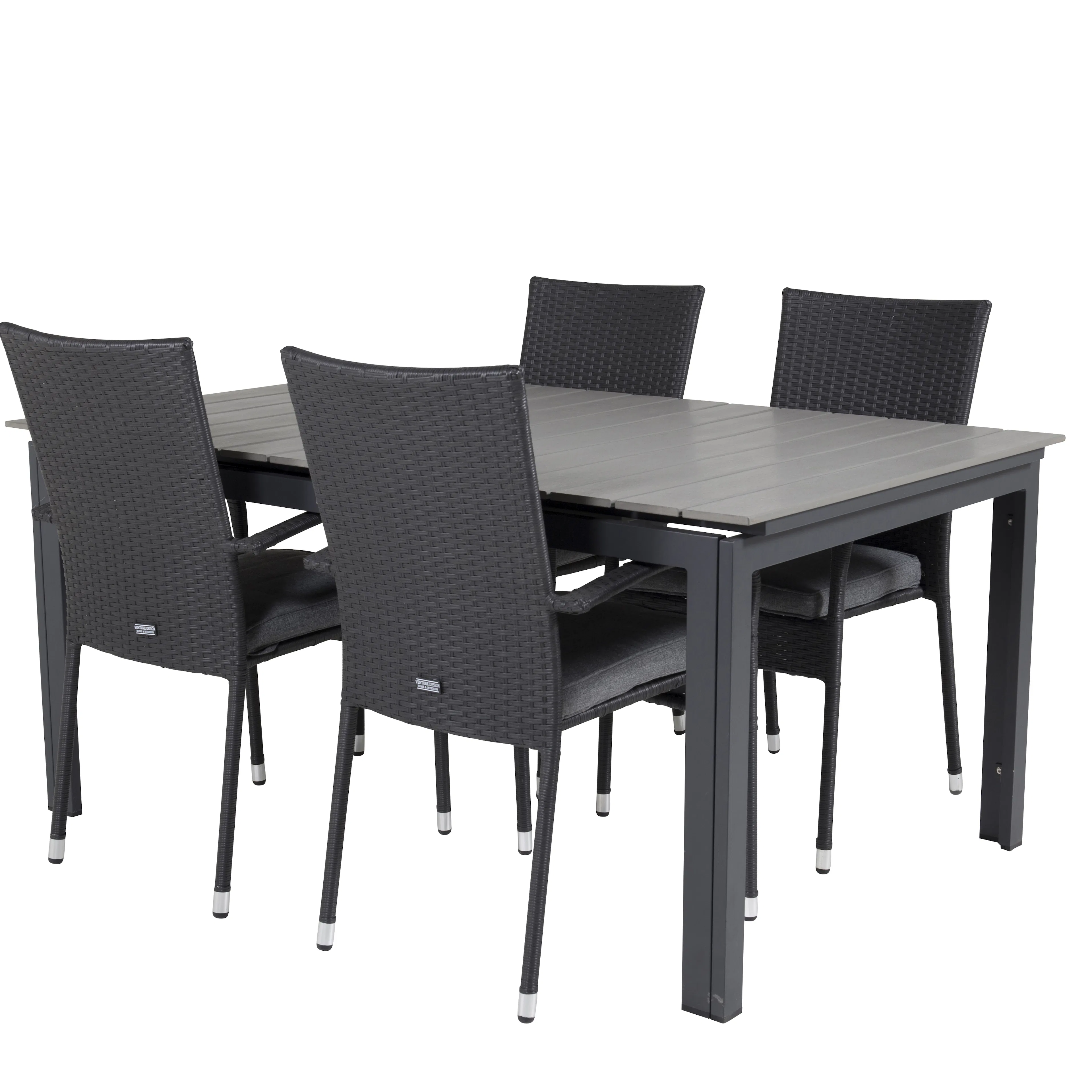 Matgrupp Venture Home Lova 160/240 med 4 Asta Stolar