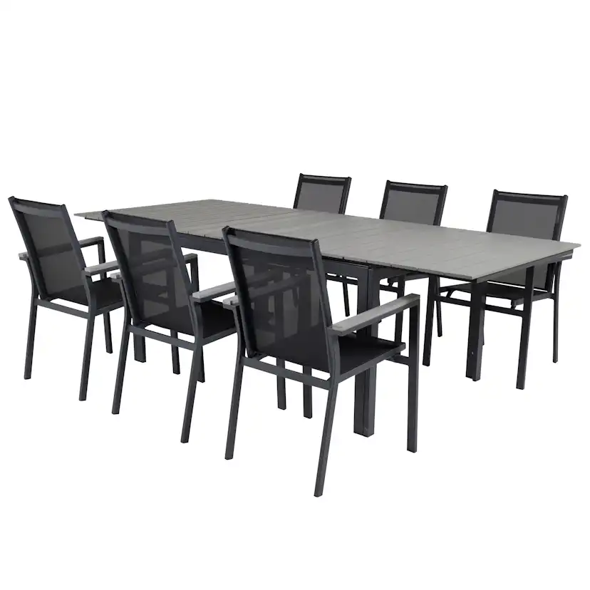 Matgrupp Venture Home Lova 160/240 med 6 Pincy Stolar