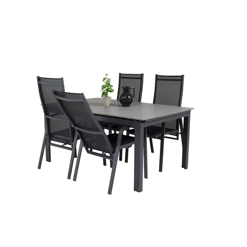 Matgrupp Venture Home Lova 160/240 med 4 Copacabana Stolar