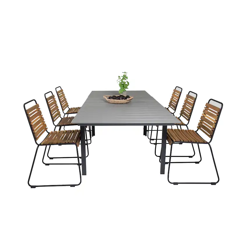 Matgrupp Venture Home Lova 160/240 med 6 Berfin Matstolar