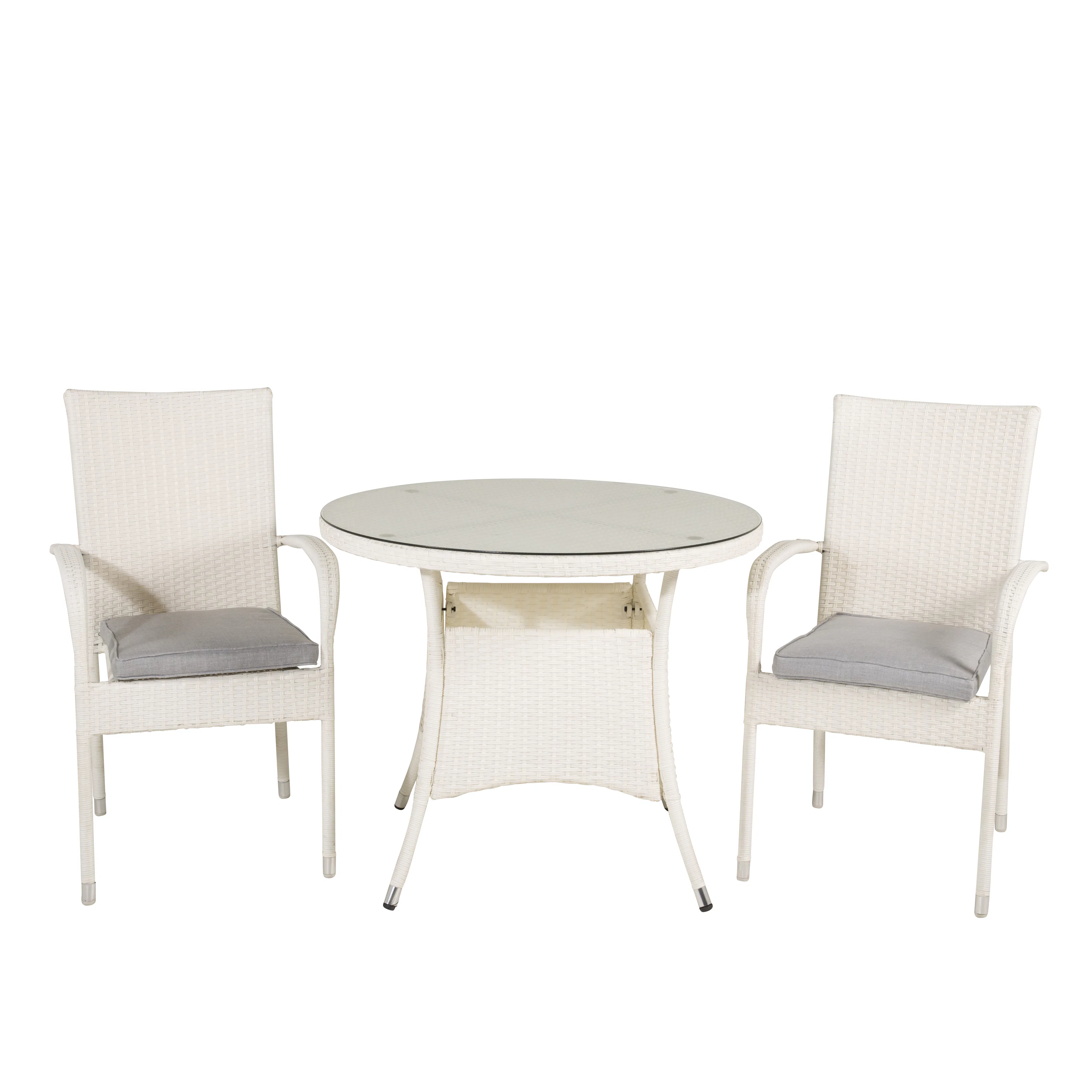 Matgrupp Venture Home Virda Ø 90 med 2 Asta Stolar