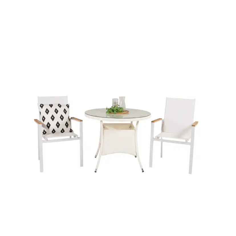 Matgrupp Venture Home Virda Ø 90 med 2 Thea Matstolar