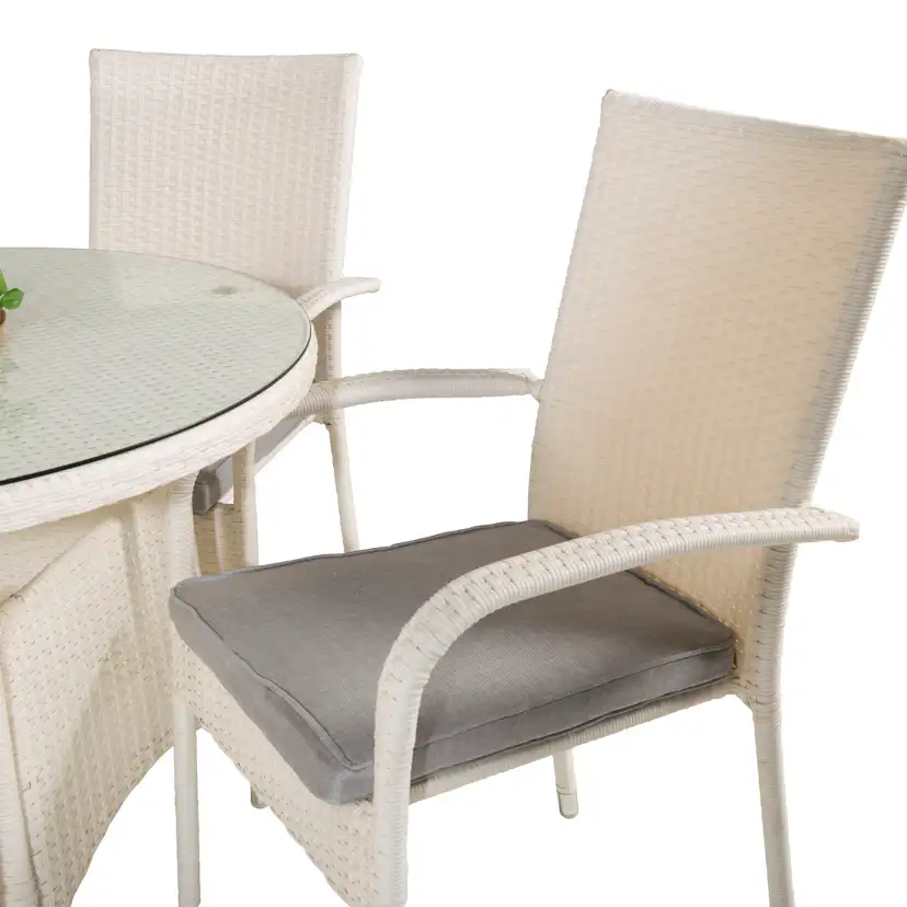 Matgrupp Venture Home Virda Ø 90 med 4 Asta Stolar