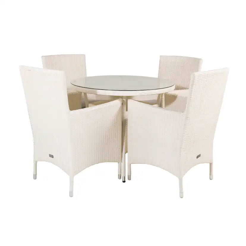 Matgrupp Venture Home Virda Ø 90 med 4 Milwa Stolar