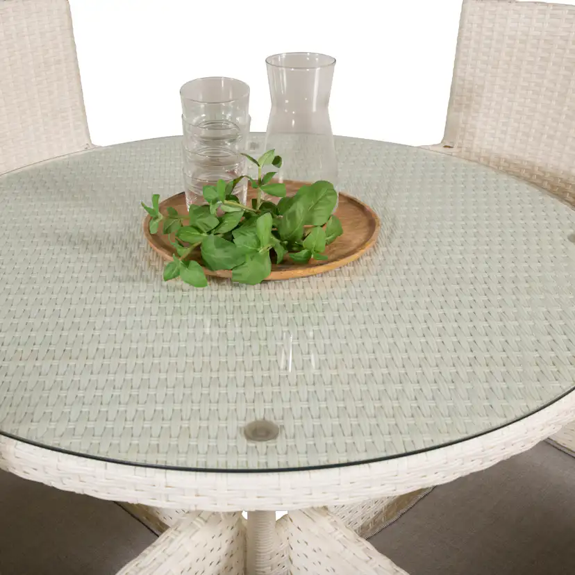 Matgrupp Venture Home Virda Ø 90 med 4 Milwa Stolar